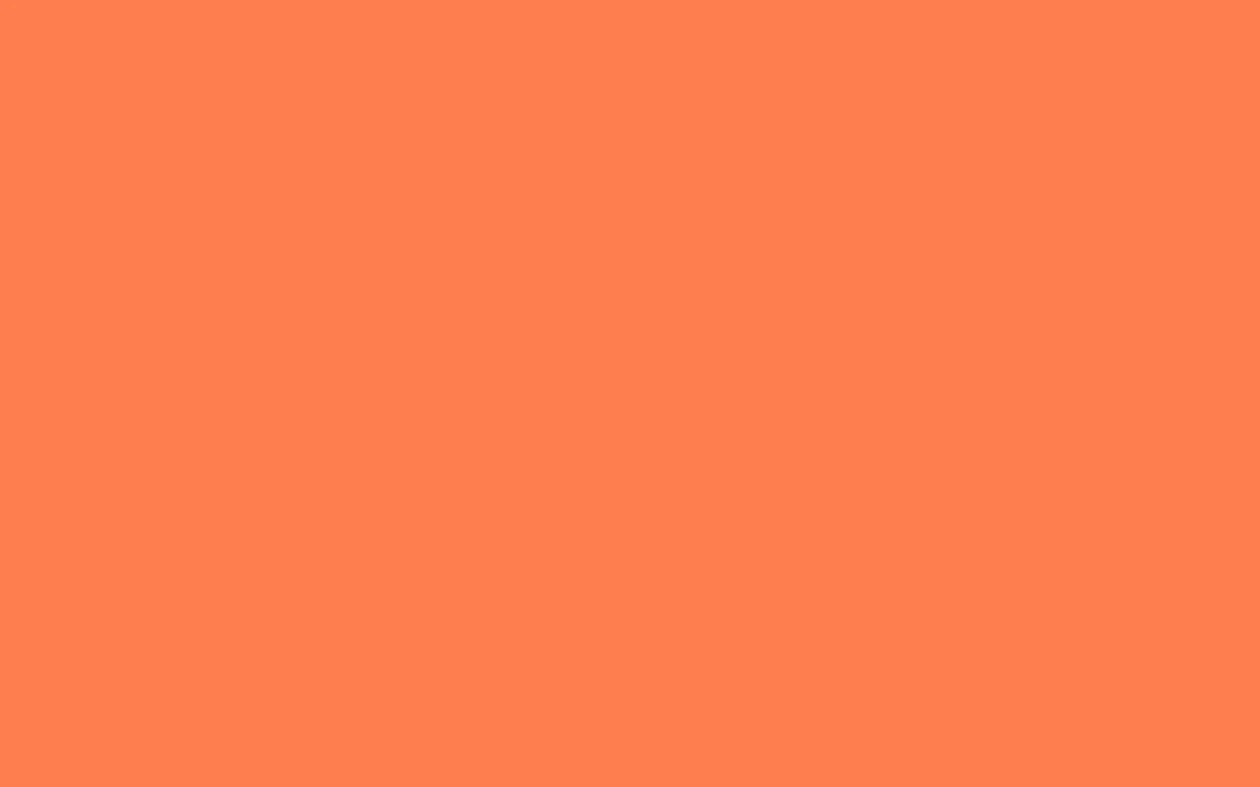 solid orange, warm coral, 2560 x 1600, 2K Desktop Wallpaper