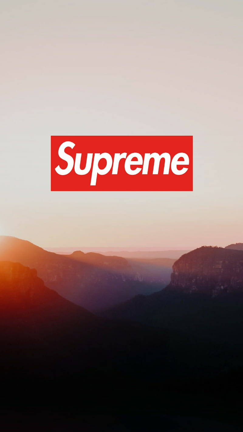 Supreme, sunrise, mountain, HD Phone Wallpaper