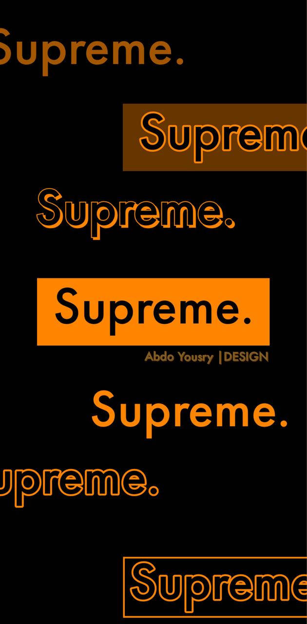 Orange Supreme, Supreme, orange, HD Phone Wallpaper