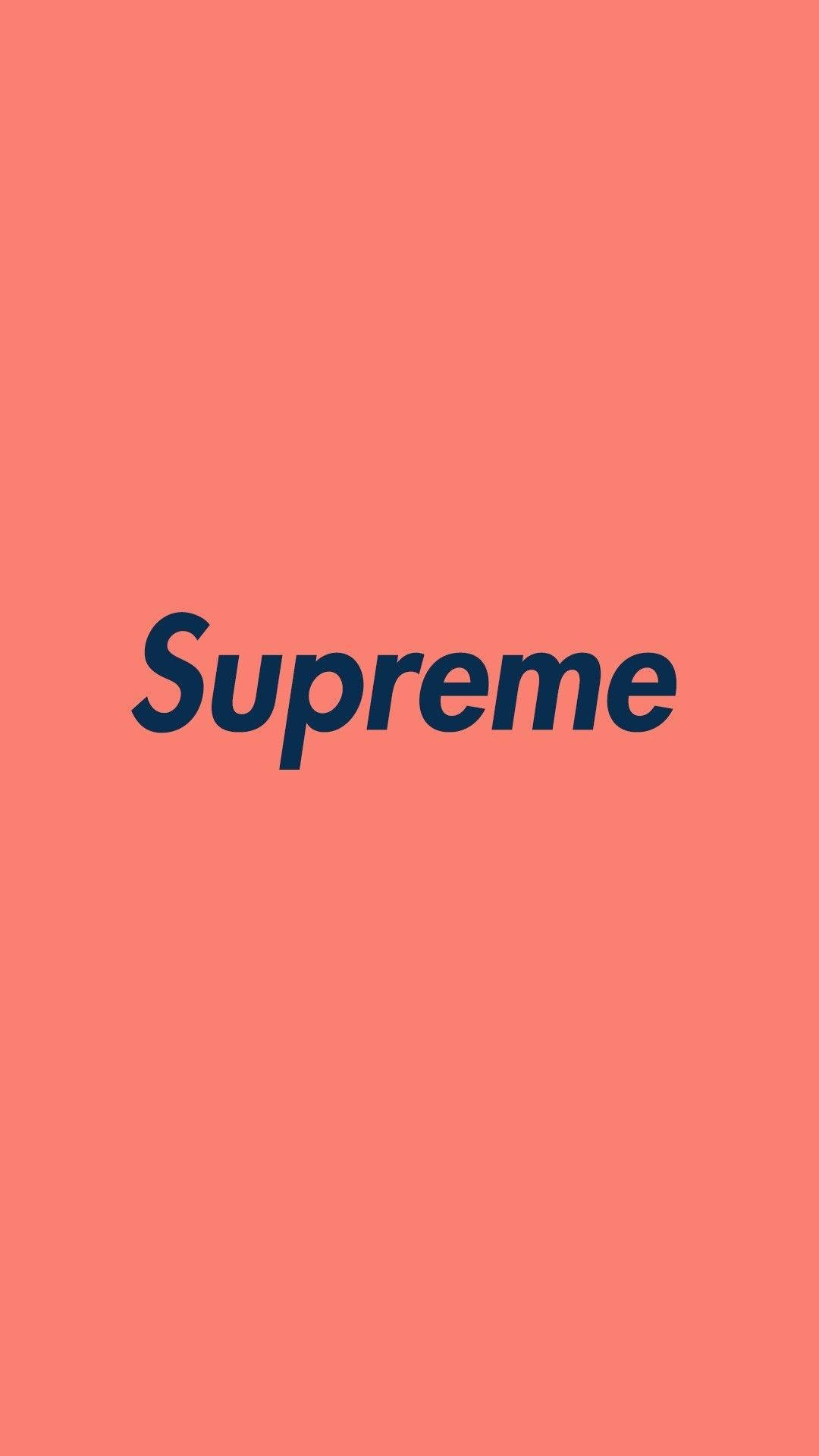 Supreme, navy, coral pink, Full HD Phone Wallpaper