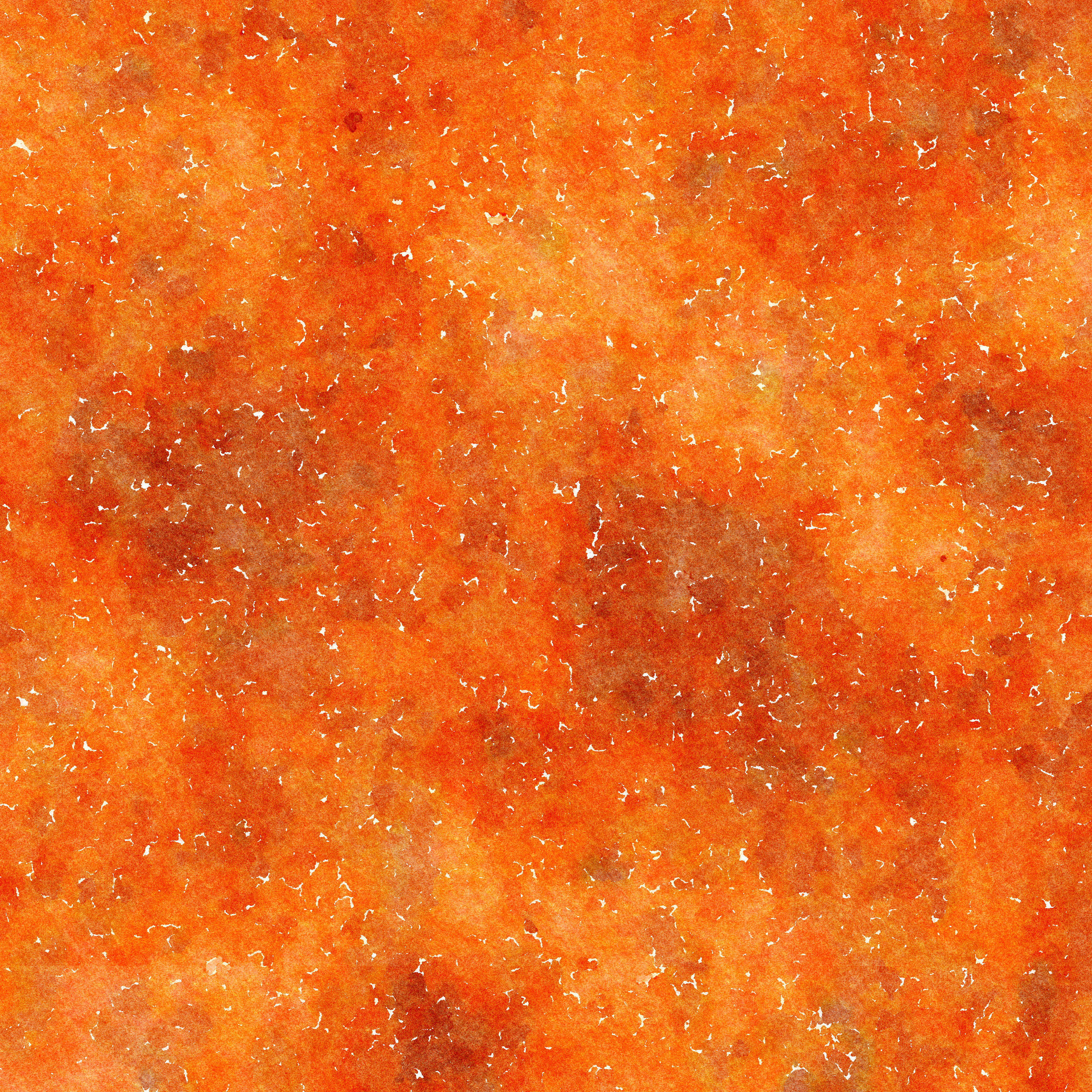 vibrant orange, watercolor texture, speckled white, 2K Desktop Wallpaper