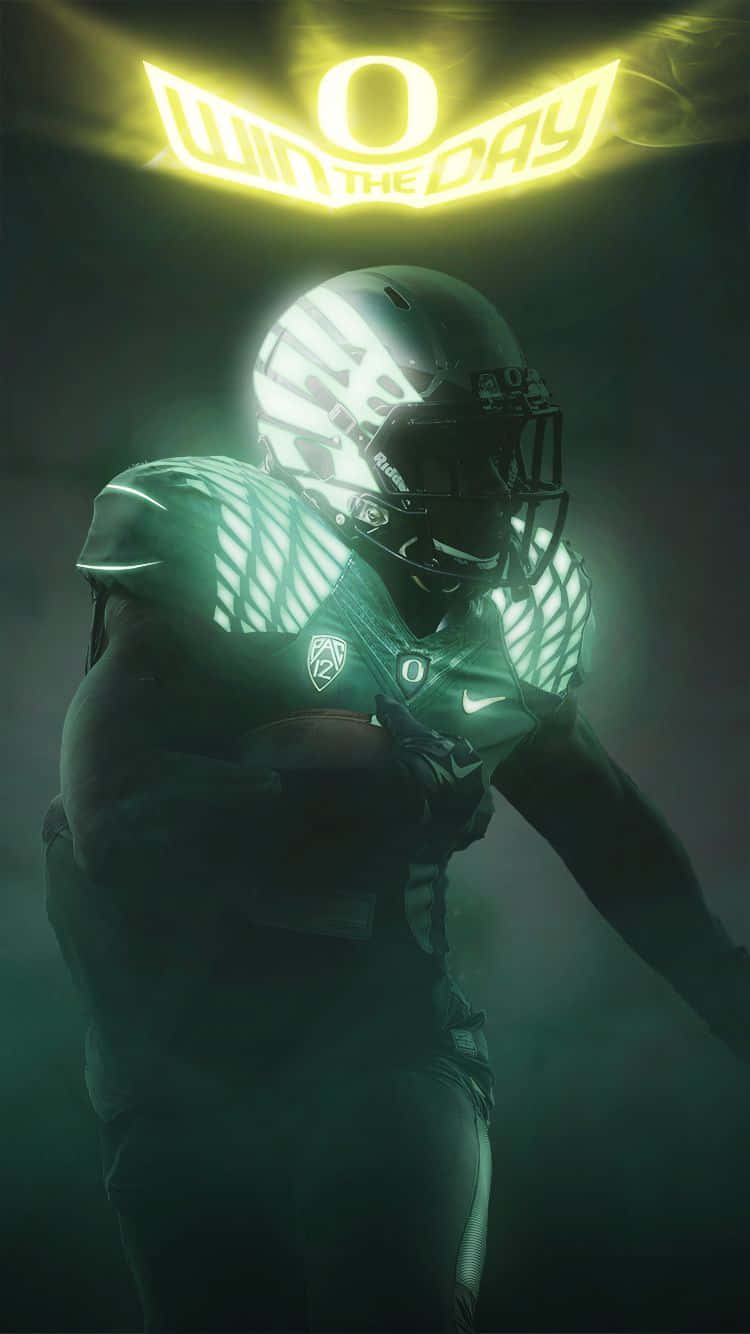 Oregon Ducks, green gear, O WIN THE DAY, HD Phone Wallpaper