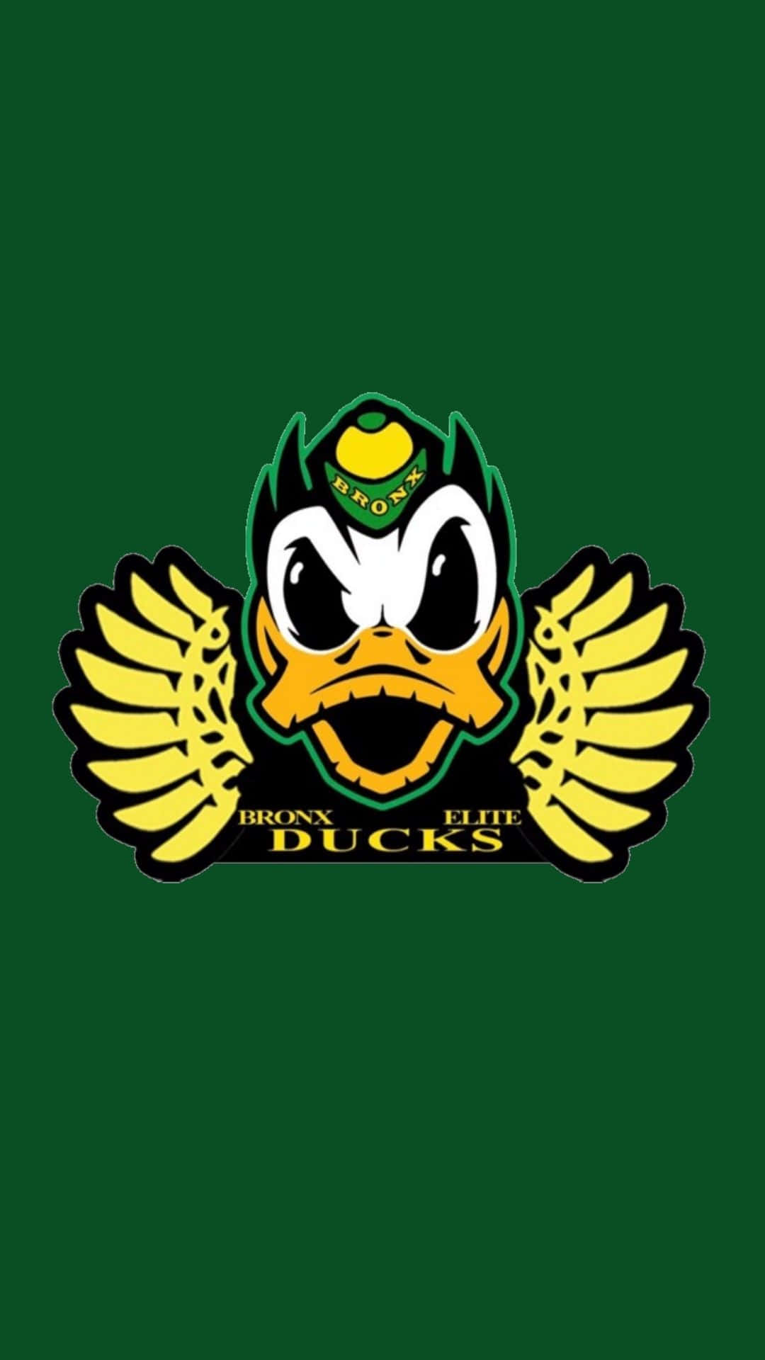 Oregon Ducks, yellow wings, green cap, Full HD Phone Wallpaper