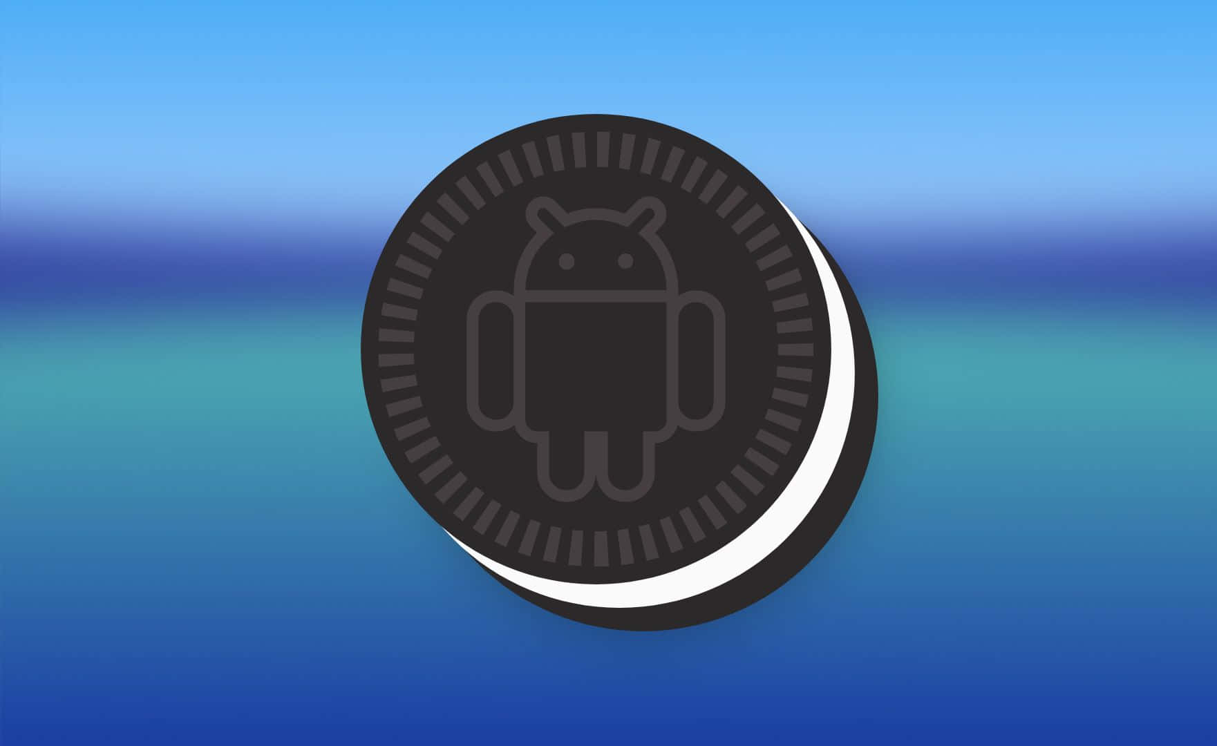 Oreo Cookie, Android robot logo, dark chocolate cookie, HD Desktop Wallpaper