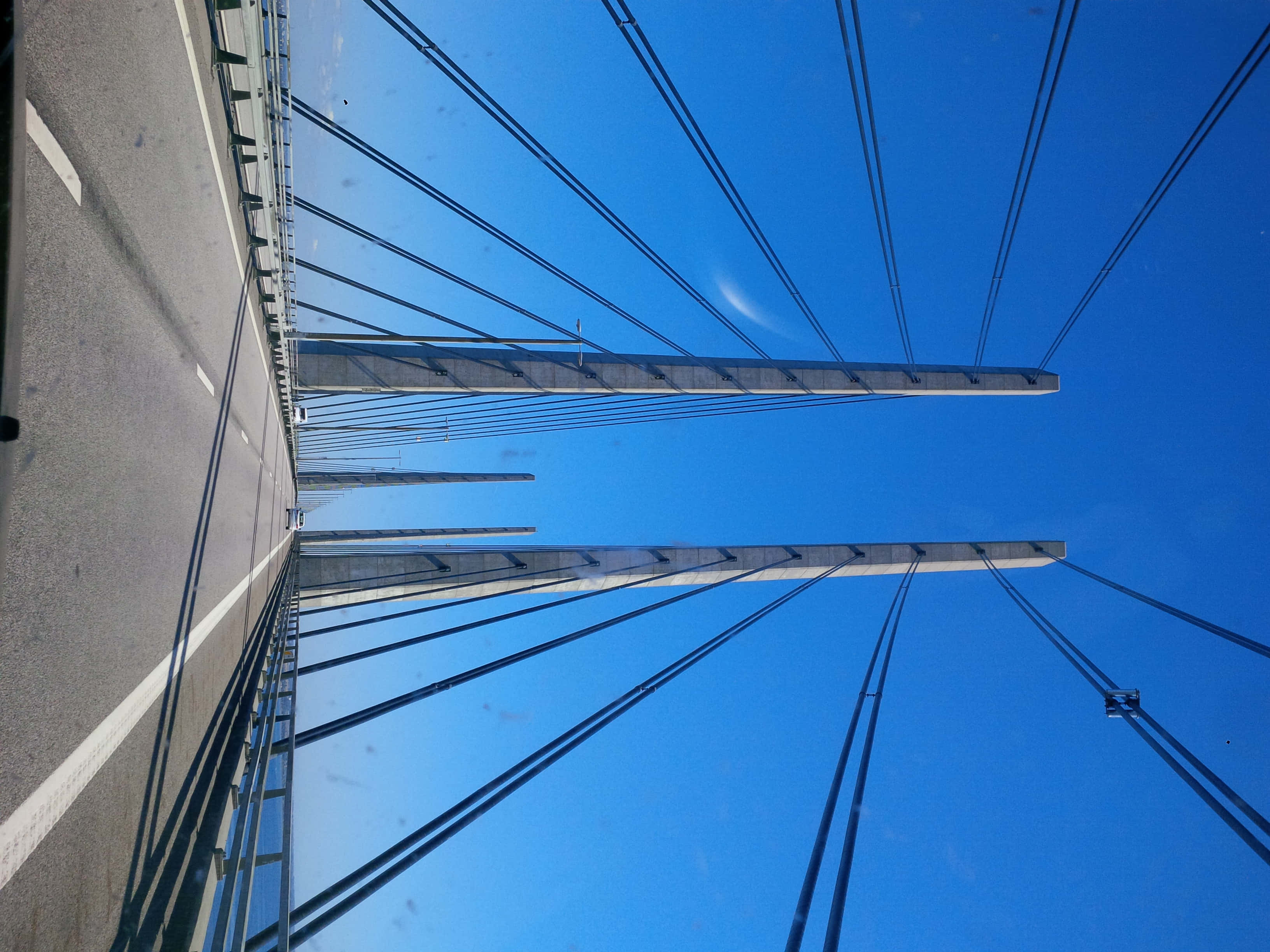Oresund Bridge, steel wire, cable-stayed bridge, 2K Desktop Wallpaper