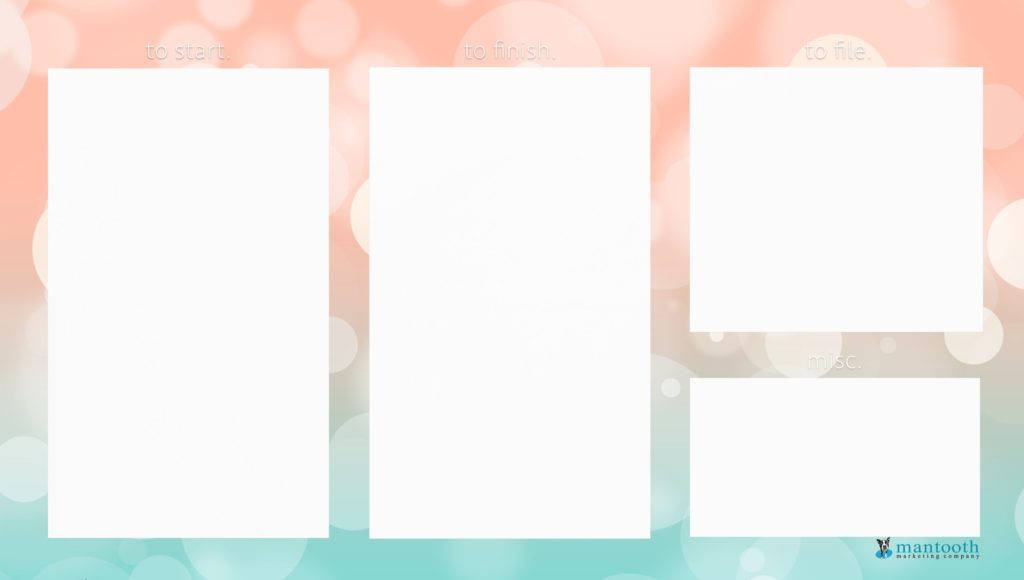 pink circles, desktop organizer, white rectangular placeholders, SD Desktop Wallpaper