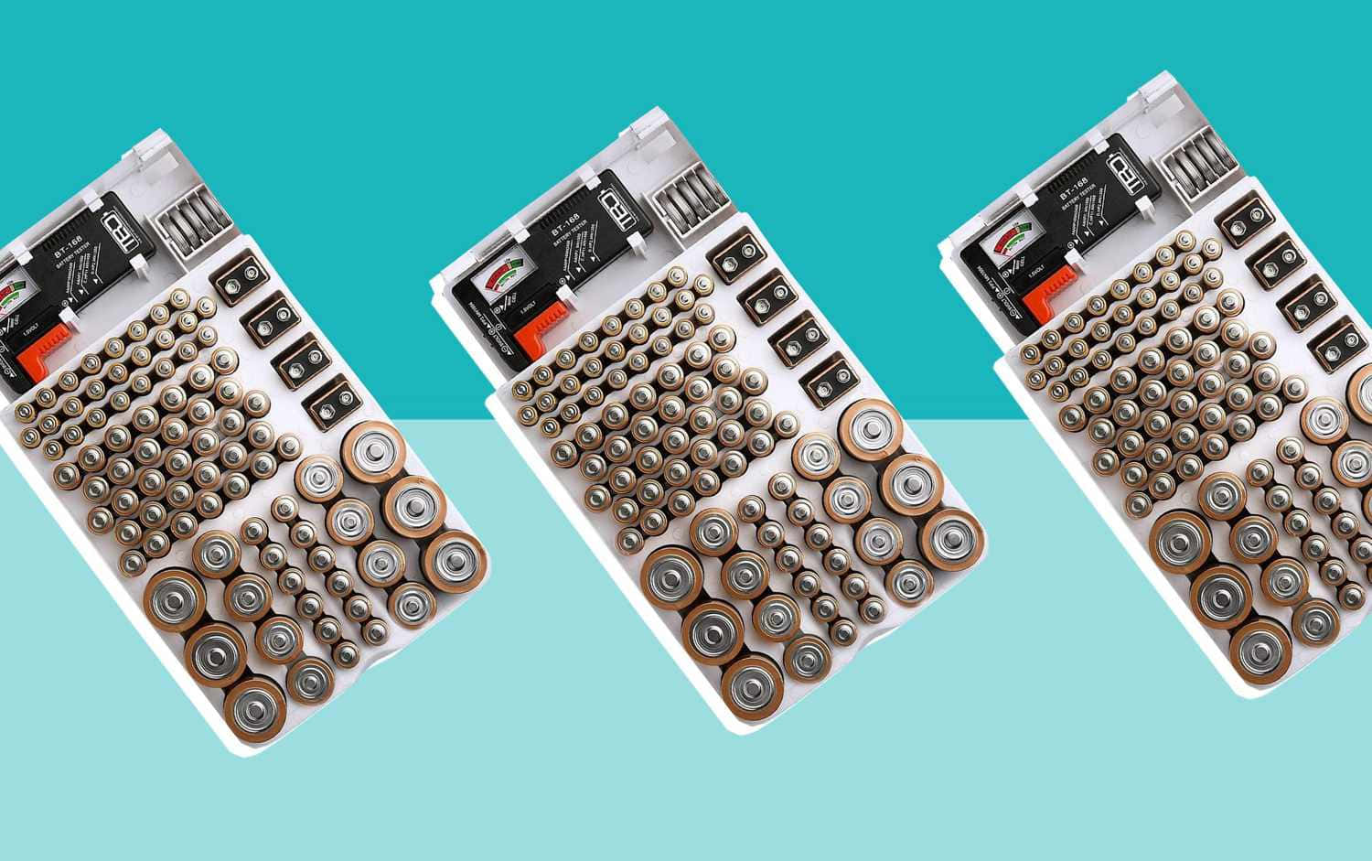 AA batteries, AAA batteries, white battery organizers, HD Desktop Wallpaper