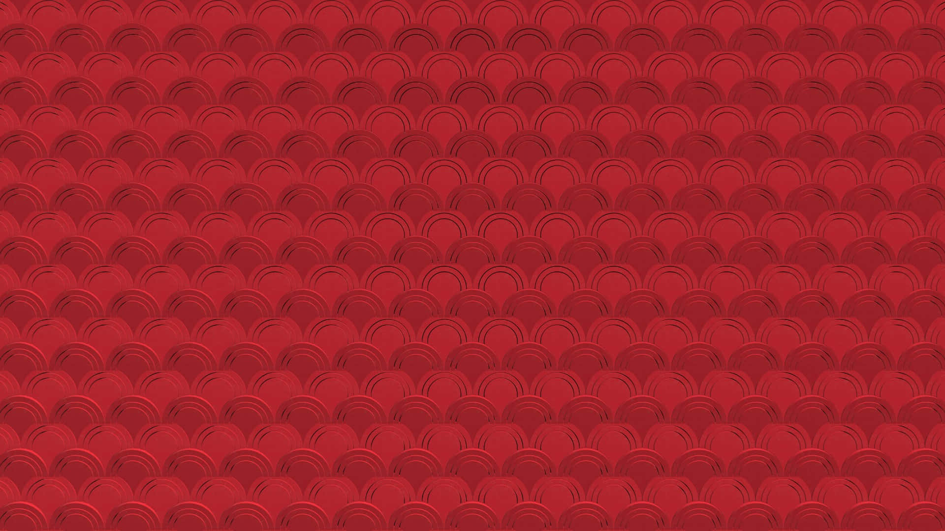 Oriental Red Pattern, scalloped tile patterns, textured geometric design, Full HD Desktop Wallpaper
