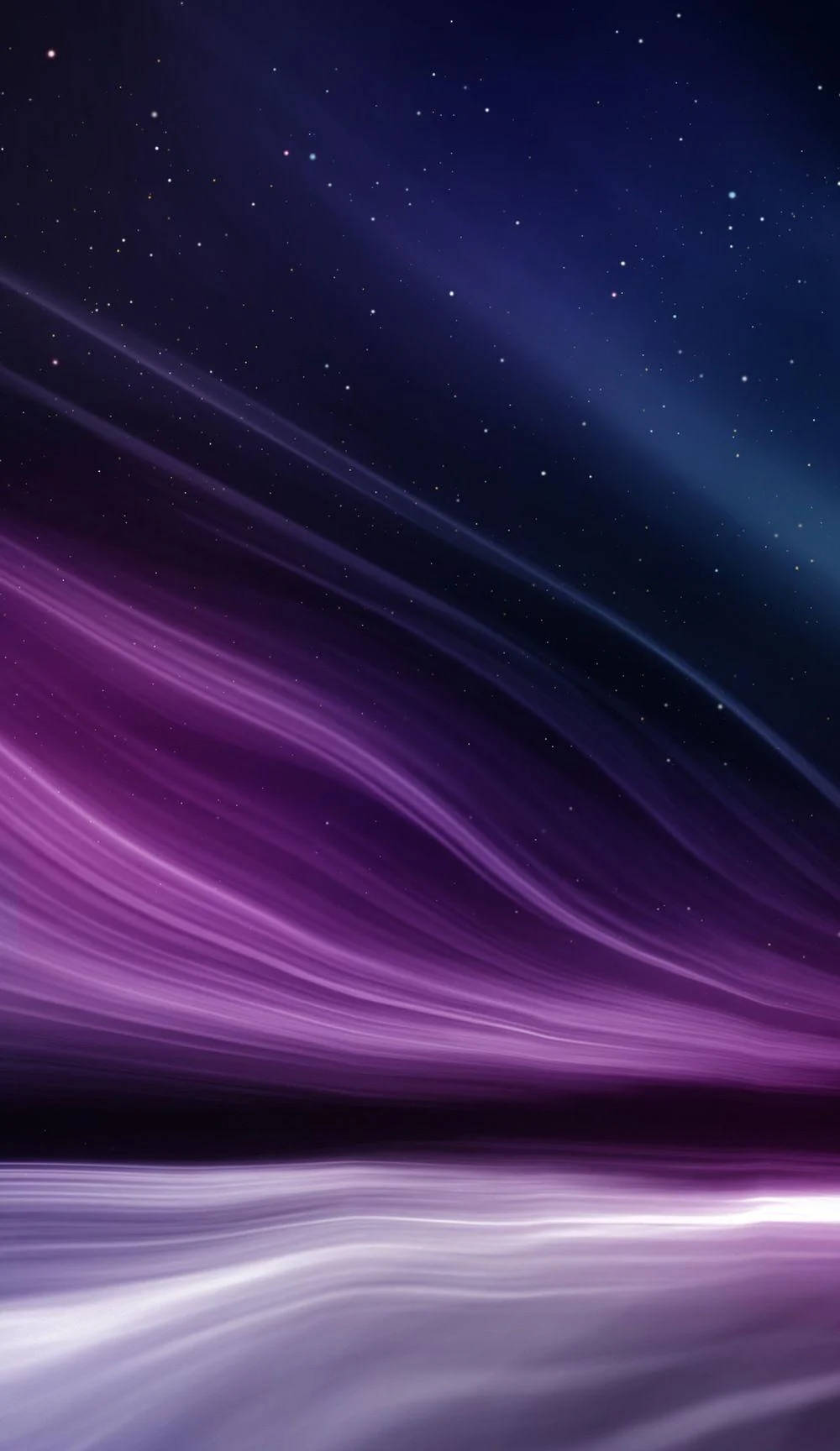 Original iPhone 4, purple waves, vibrant purple auroras, HD Phone Wallpaper