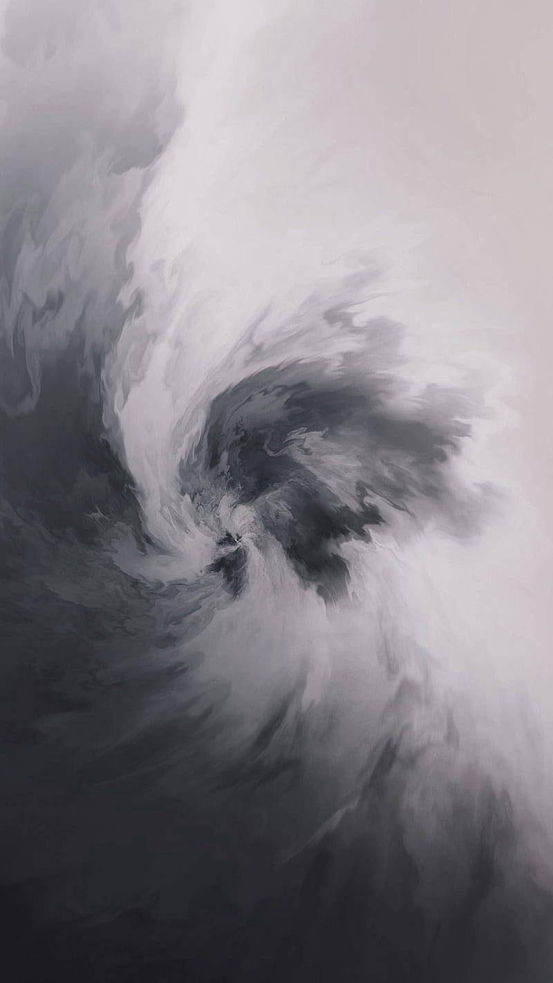 Original iPhone 4, black and white, clouds, HD Phone Wallpaper
