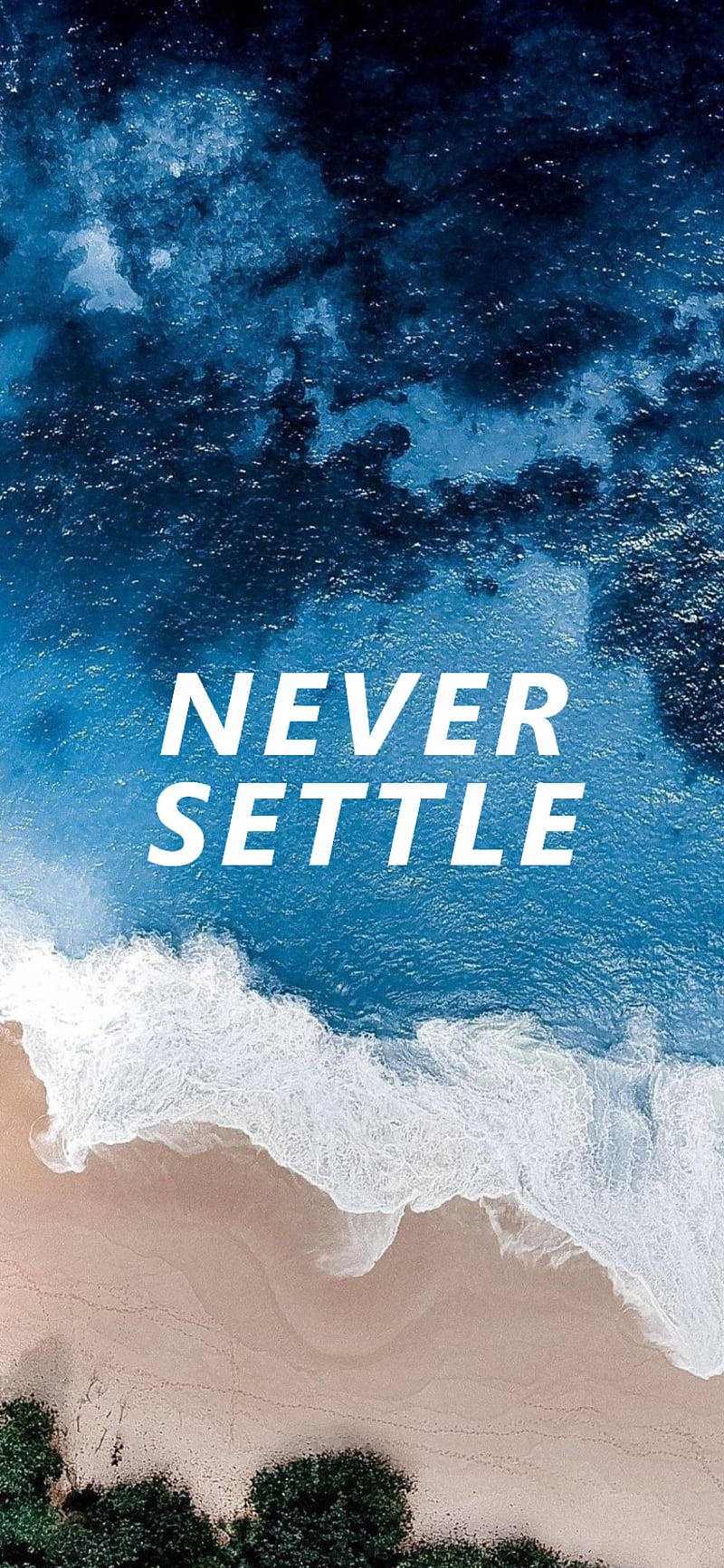 Original iPhone 4, deep blue water, sandy beach, HD Phone Wallpaper