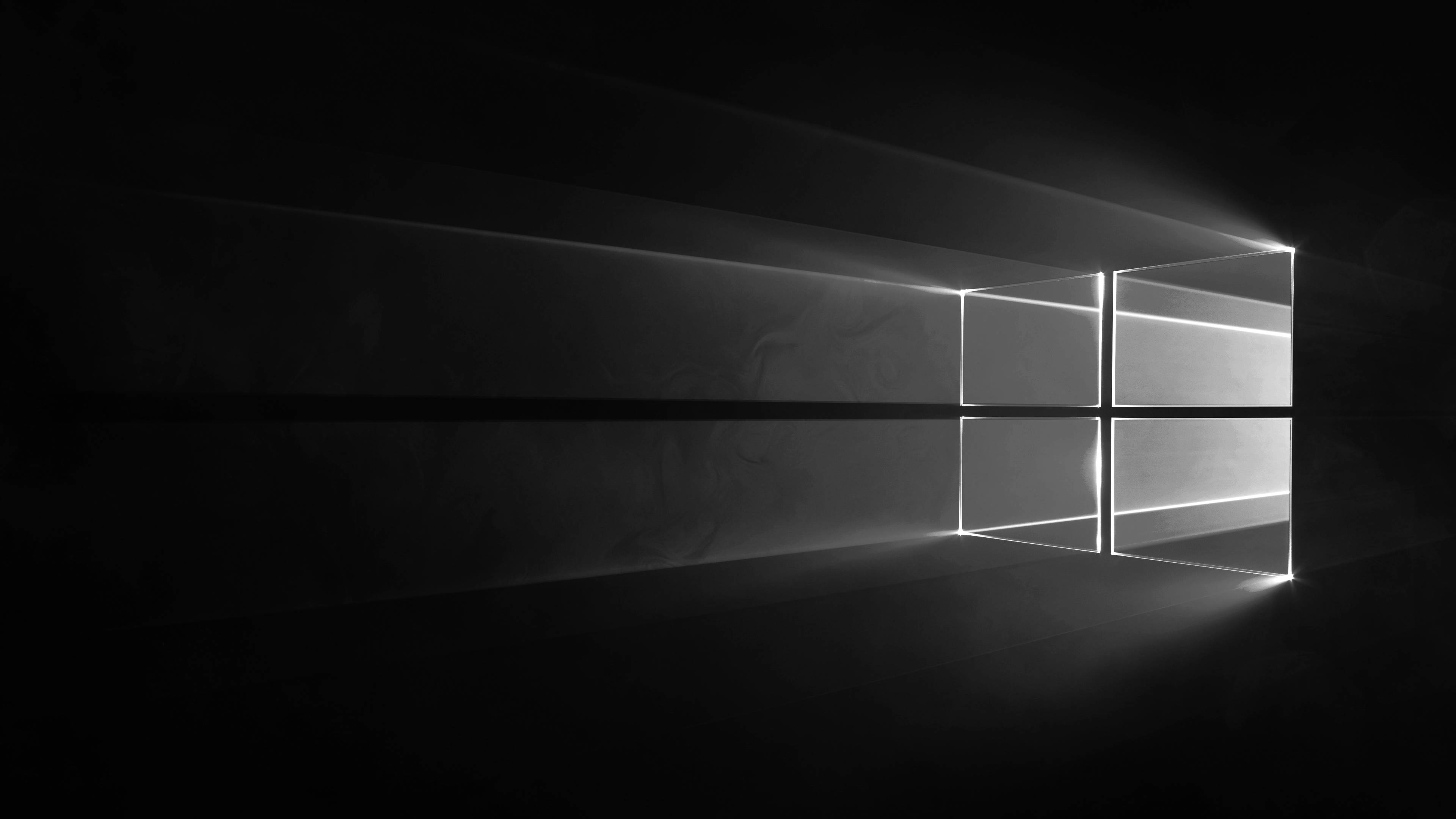 Original Windows, grayscale, black and white, 4K Desktop Wallpaper