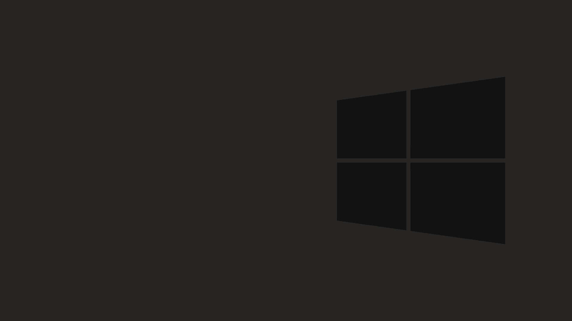 Windows 10 logo, black background, dark gray background, Full HD Desktop Wallpaper