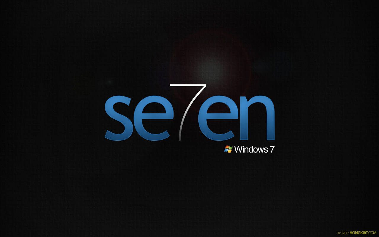 Windows 7, blue, dark textured background, HD Desktop Wallpaper