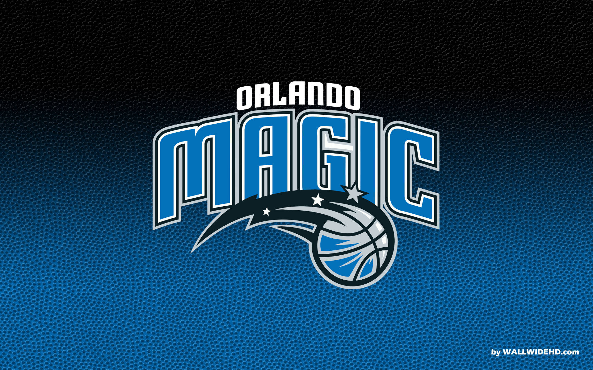 Orlando Magic, basketball texture, blue gradient, Full HD Desktop Wallpaper