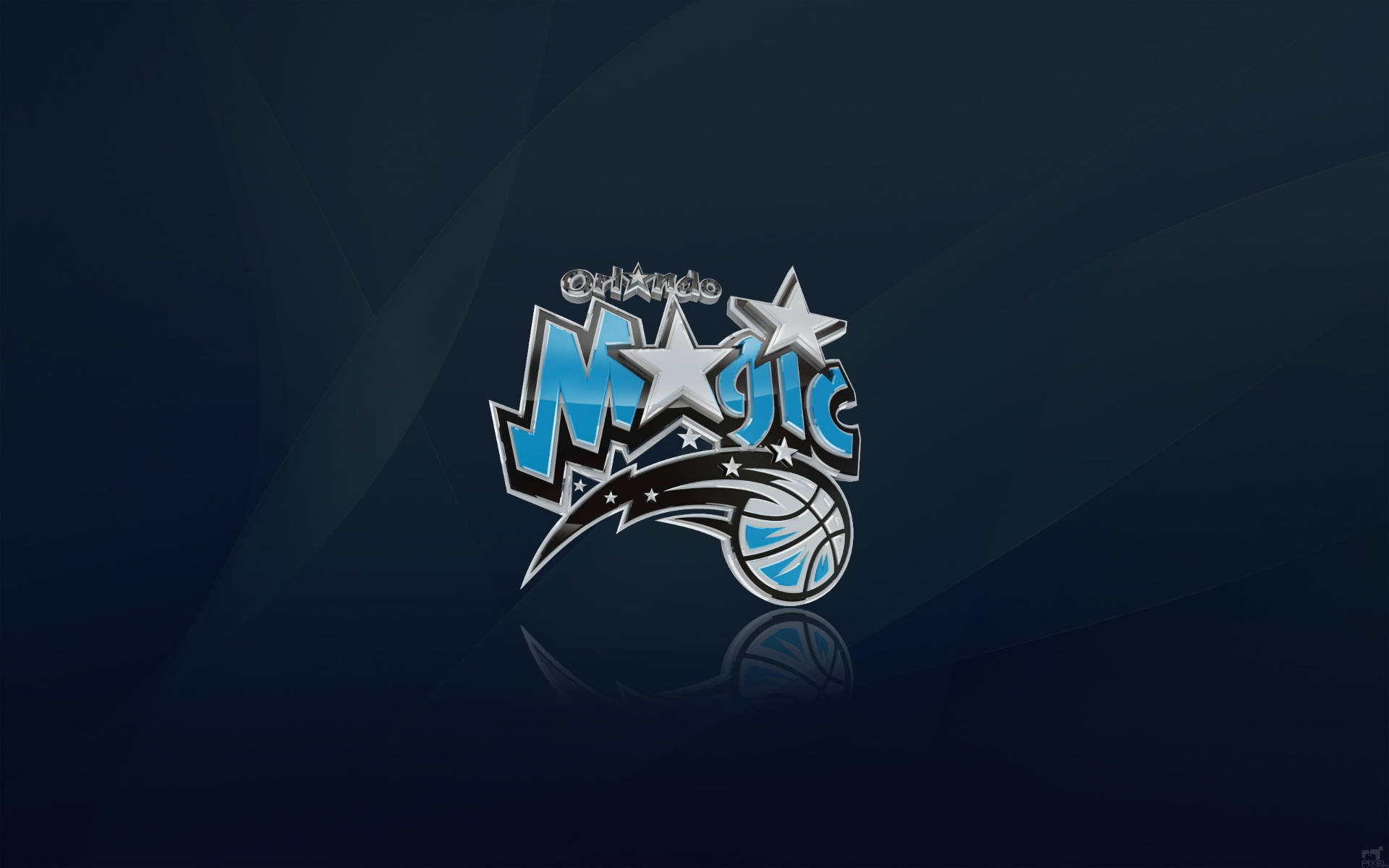 Orlando Magic, blue, silver stars, Full HD Desktop Wallpaper