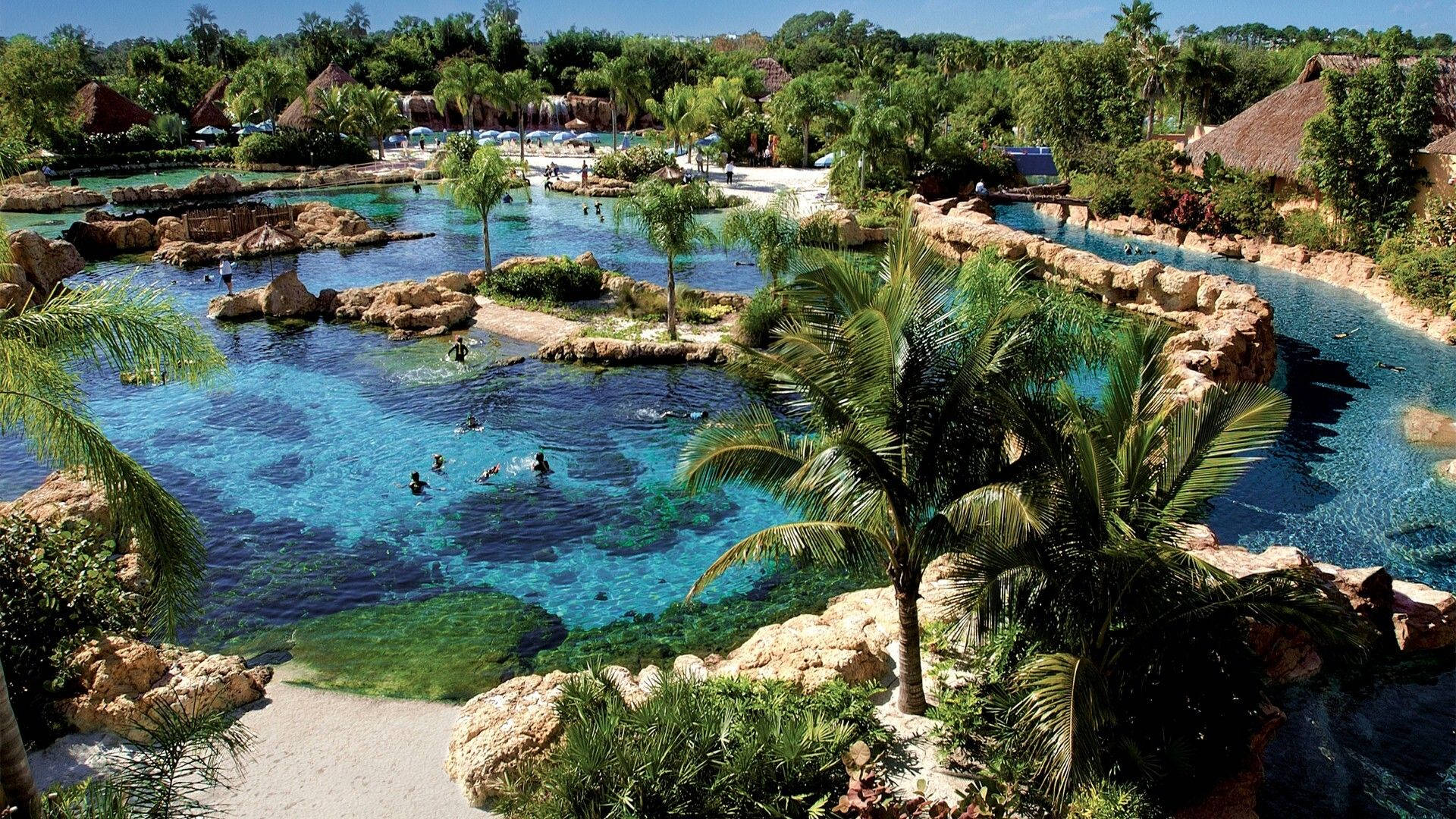 Orlando, tropical water park, oasis, Full HD Desktop Wallpaper