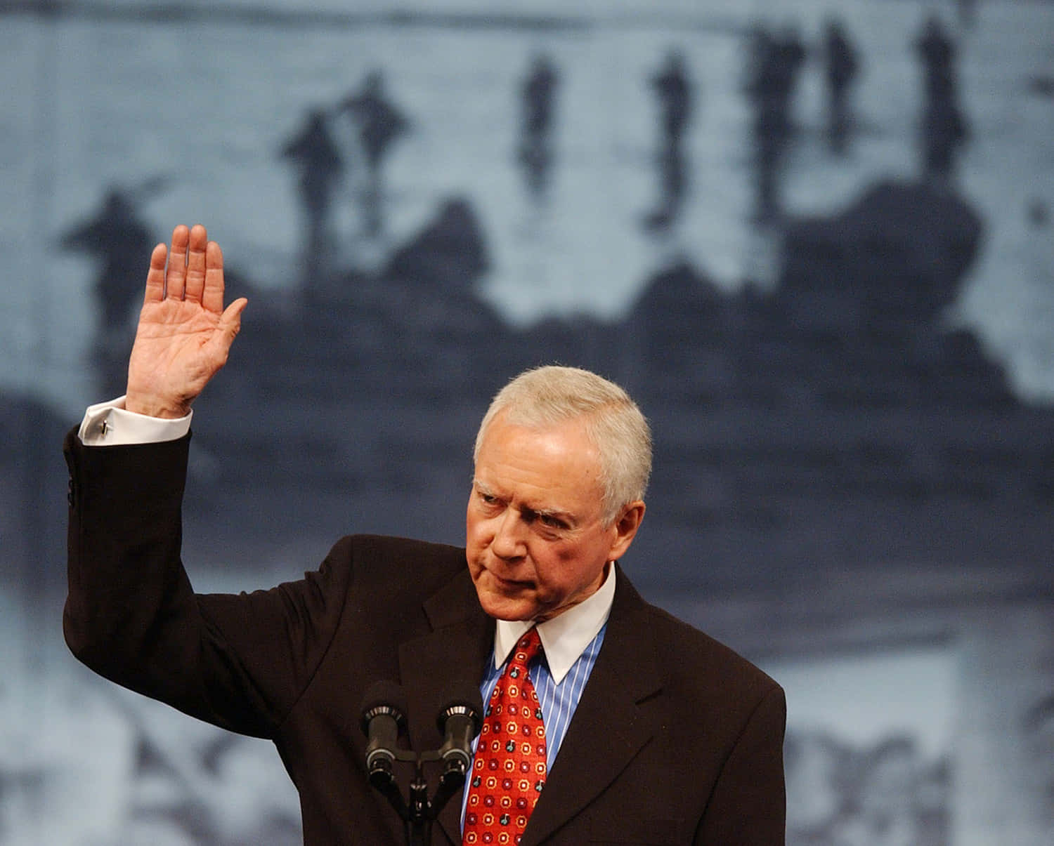 Orrin Hatch, press conference, podium, HD Desktop Wallpaper
