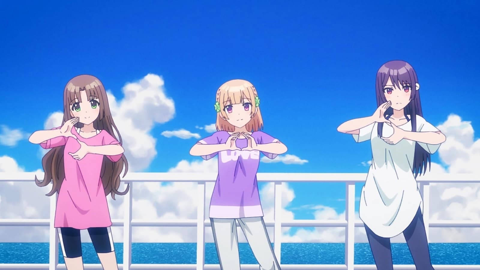 Osamake, anime girls, ship deck, HD Desktop Wallpaper