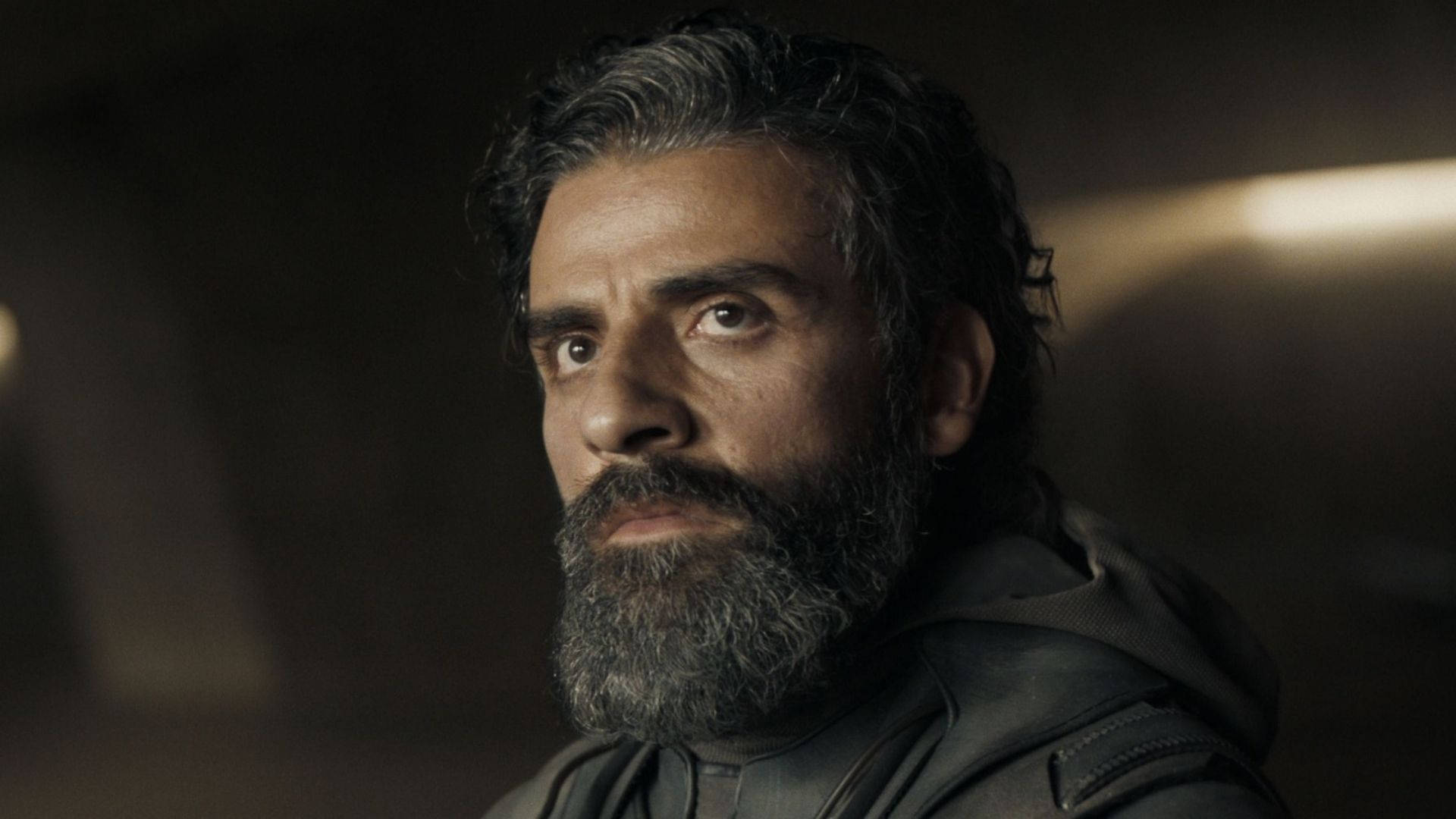 Oscar Isaac, grizzled beard, intense gaze, Full HD Desktop Wallpaper
