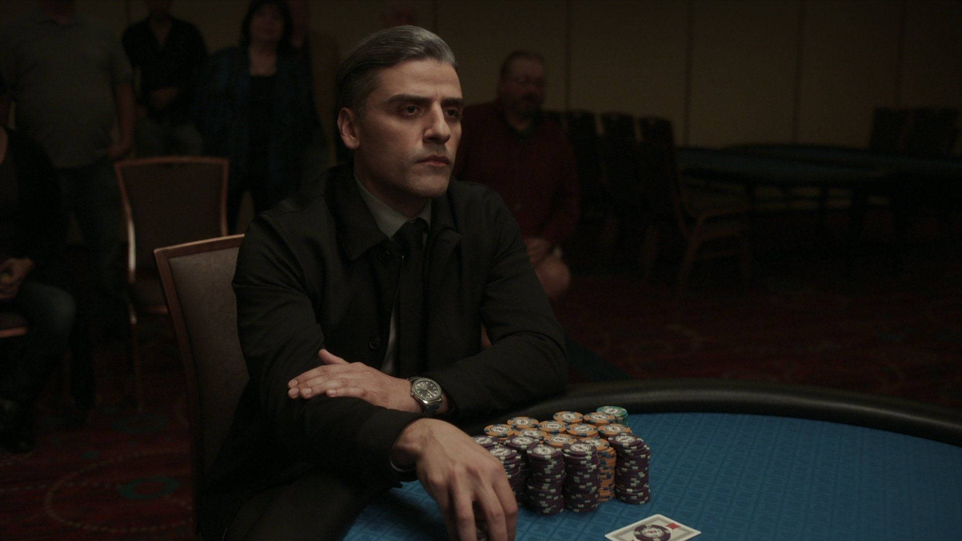 Oscar Isaac, black suit, poker table, Full HD Desktop Wallpaper