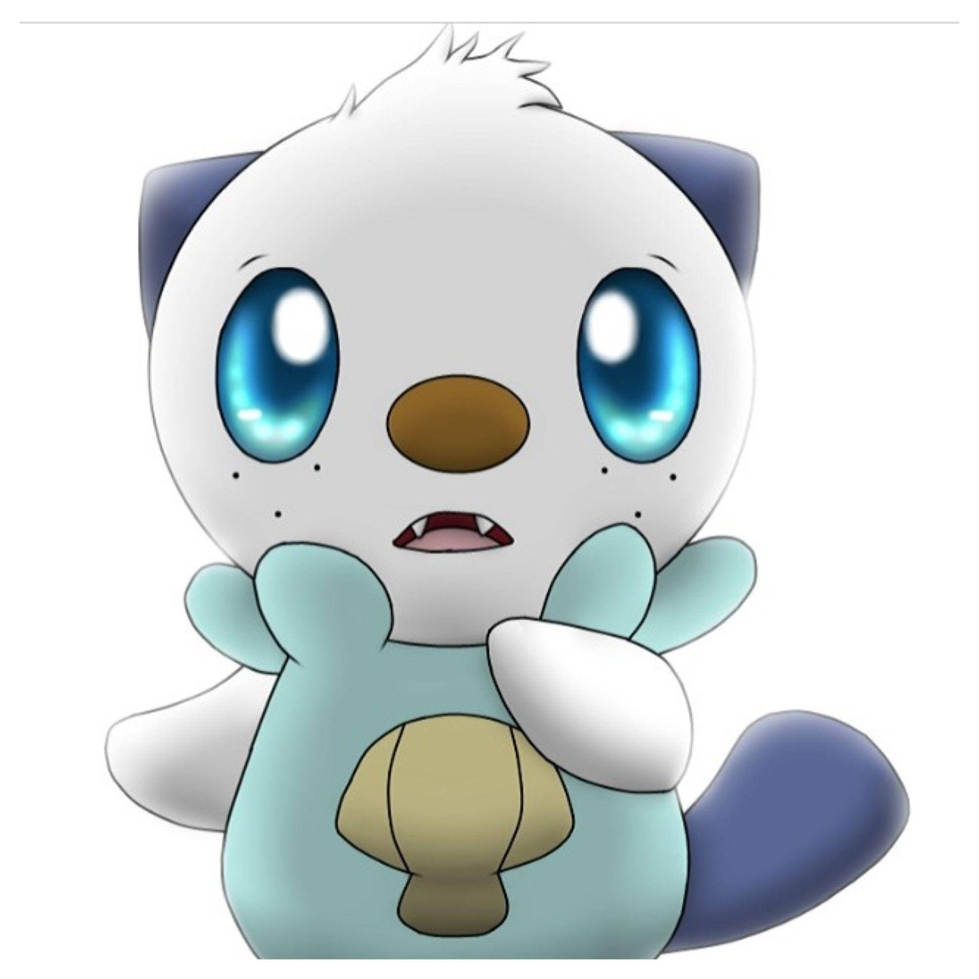 Oshawott, anime-style, otter-like creature, Full HD Desktop Wallpaper