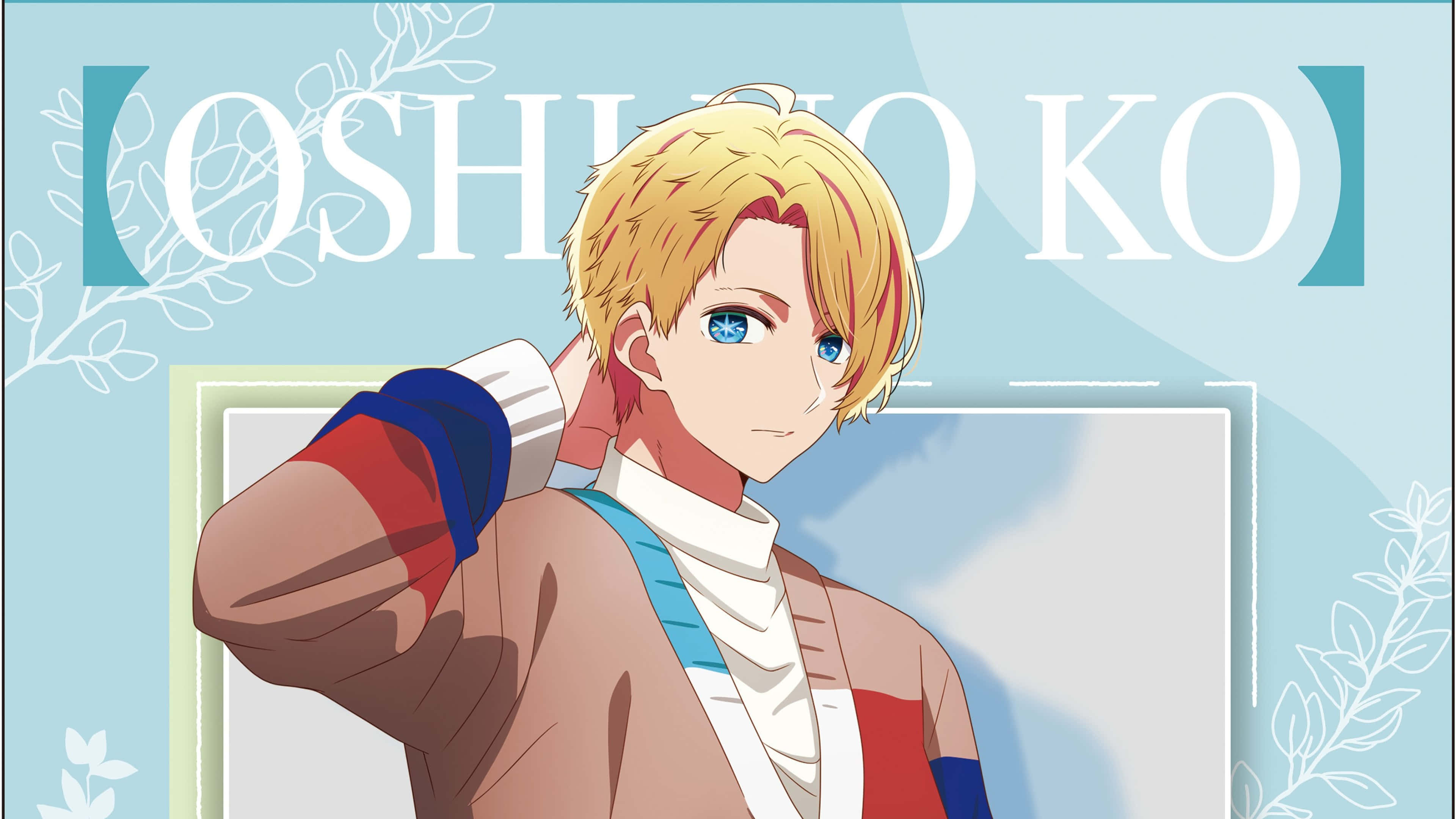 Oshi No Ko, blonde anime boy, blue eyes, 4K Desktop Wallpaper