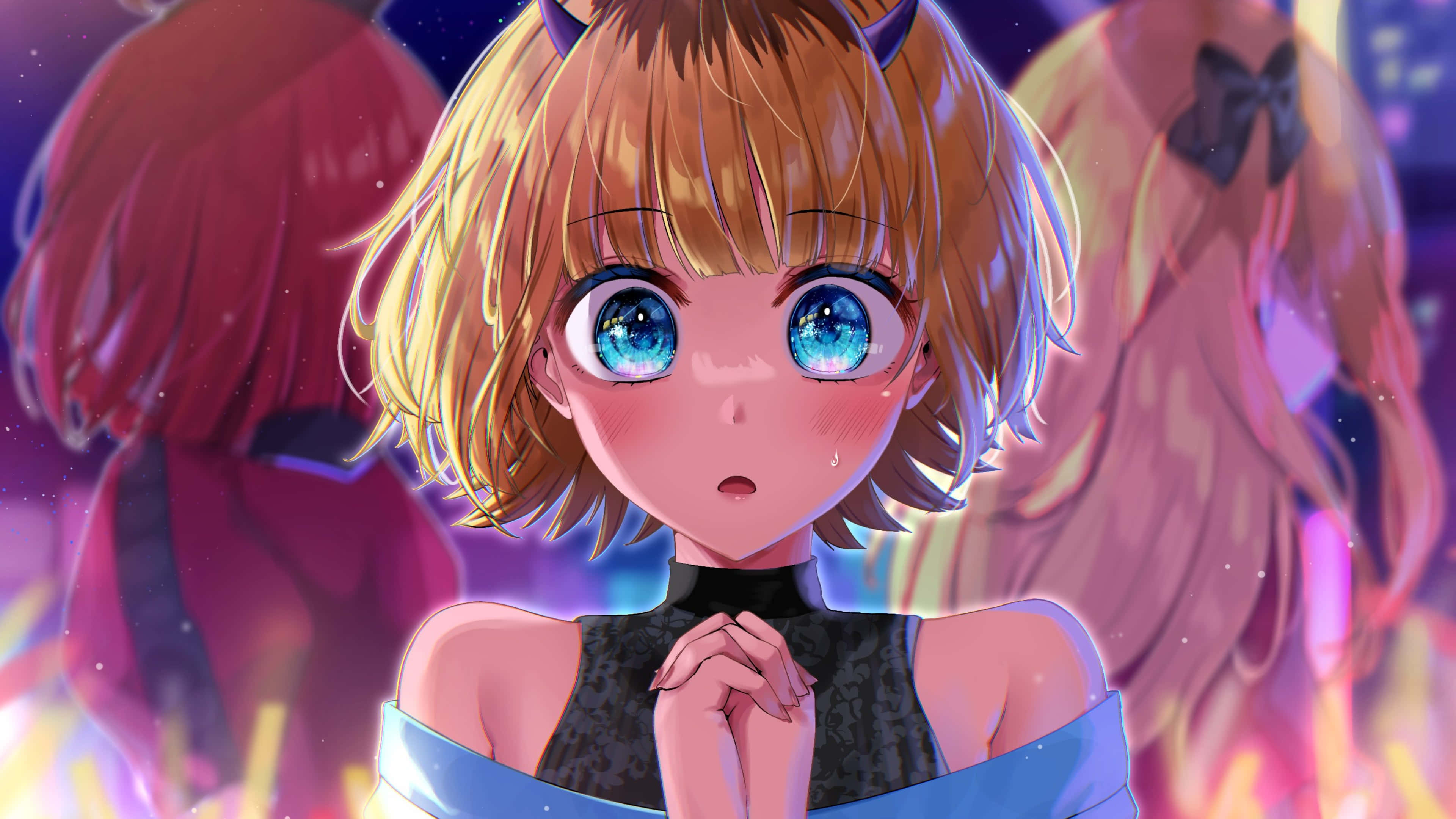 Oshi No Ko, blue eyes, cat ears, 4K Desktop Wallpaper
