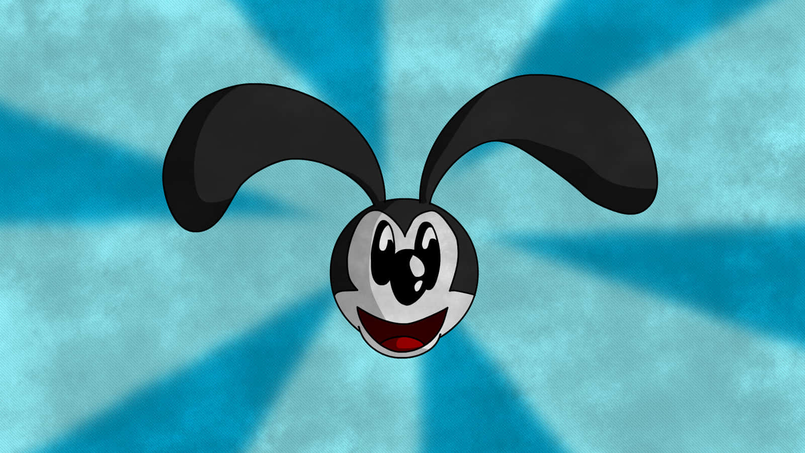 Oswald the lucky rabbit, cartoon character, black and white, HD Desktop Wallpaper