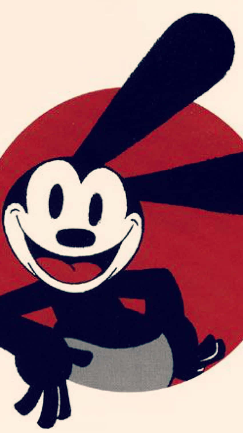 Oswald the lucky rabbit, vintage cartoon rabbit, long black ears, HD Phone Wallpaper