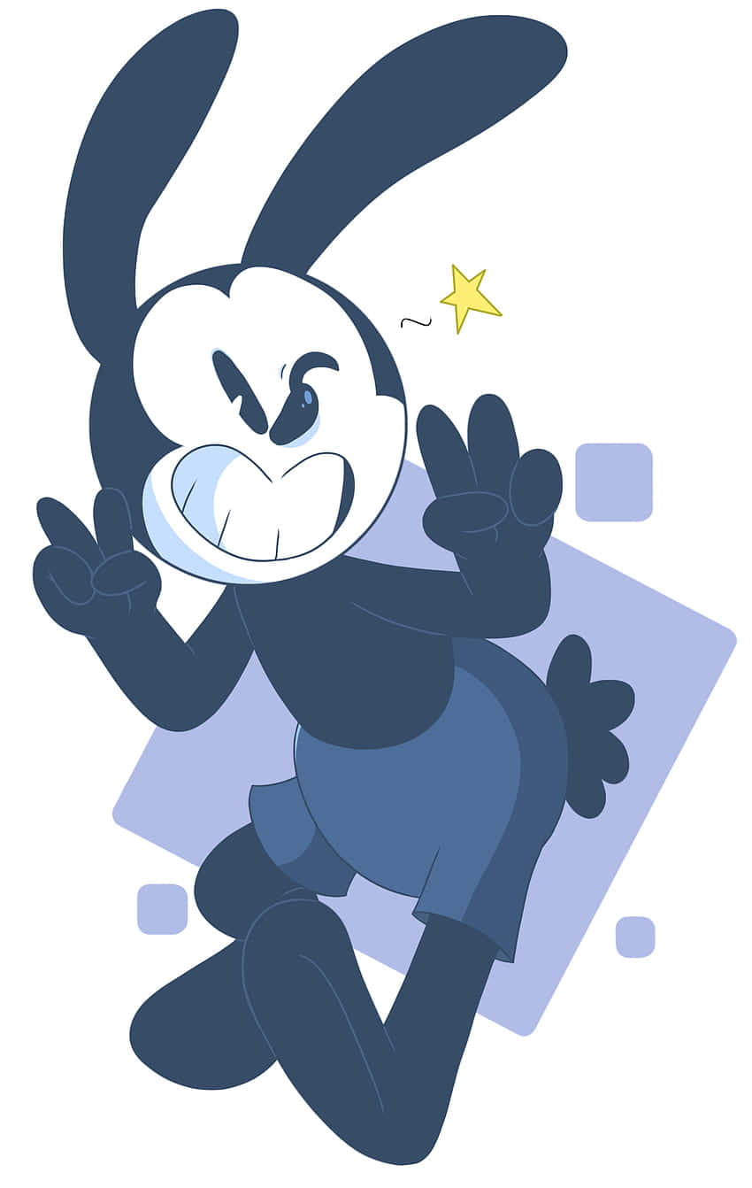 Oswald the lucky rabbit, cartoon rabbit, mischievous grin, HD Phone Wallpaper