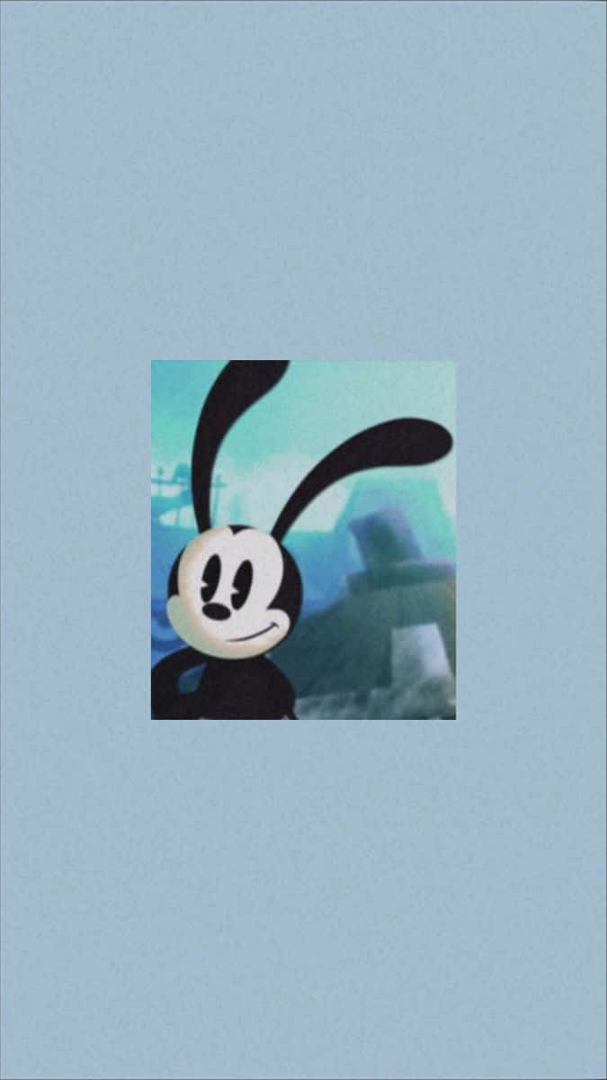 Oswald the lucky rabbit, vintage cartoon rabbit, long black ears, SD Phone Wallpaper