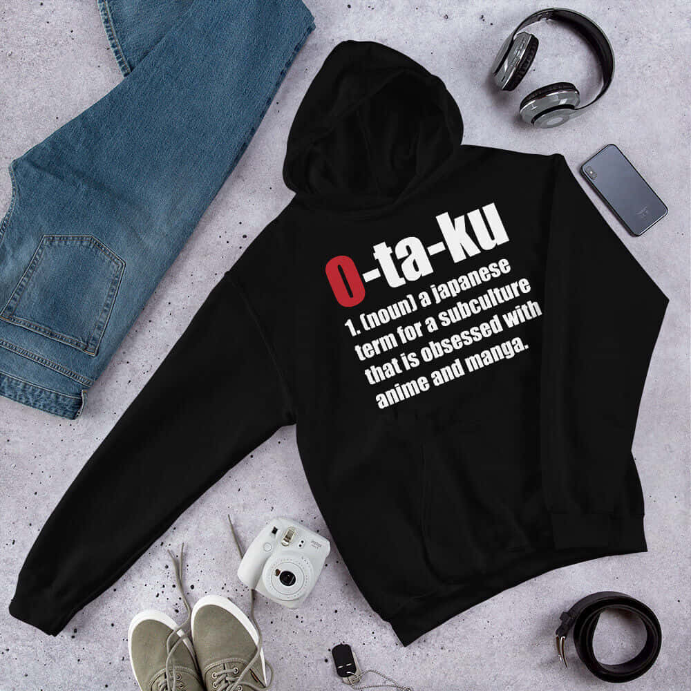 Otaku, black hoodie, O-ta-ku, SD Desktop Wallpaper