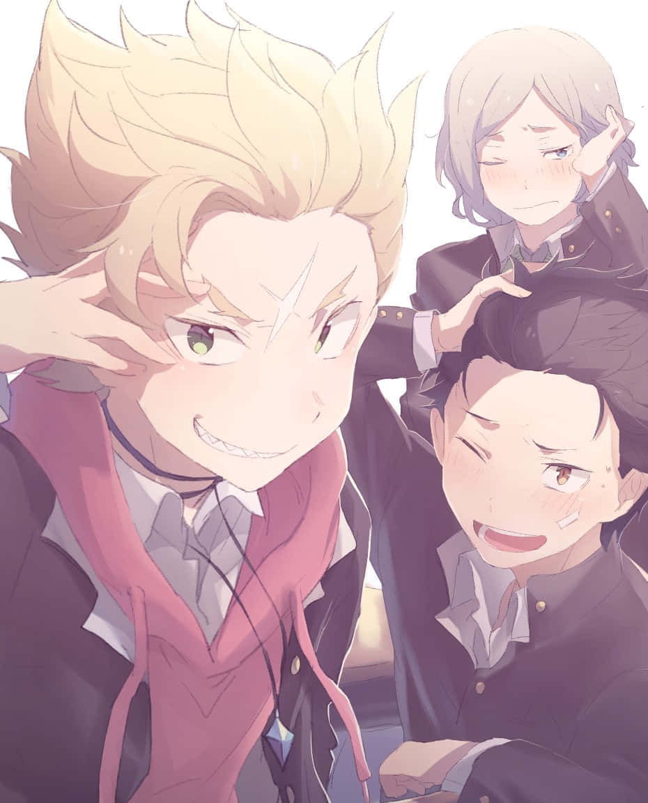 Otto Suwen, school uniforms, bright expressions, SD Phone Wallpaper