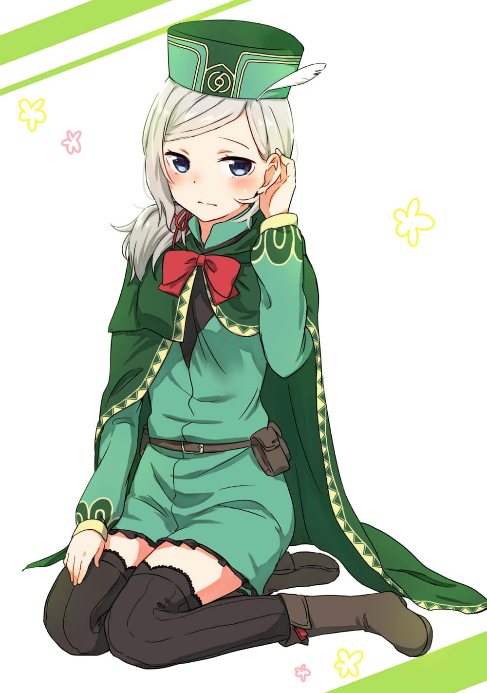 Otto Suwen, green uniform, red bow, HD Phone Wallpaper