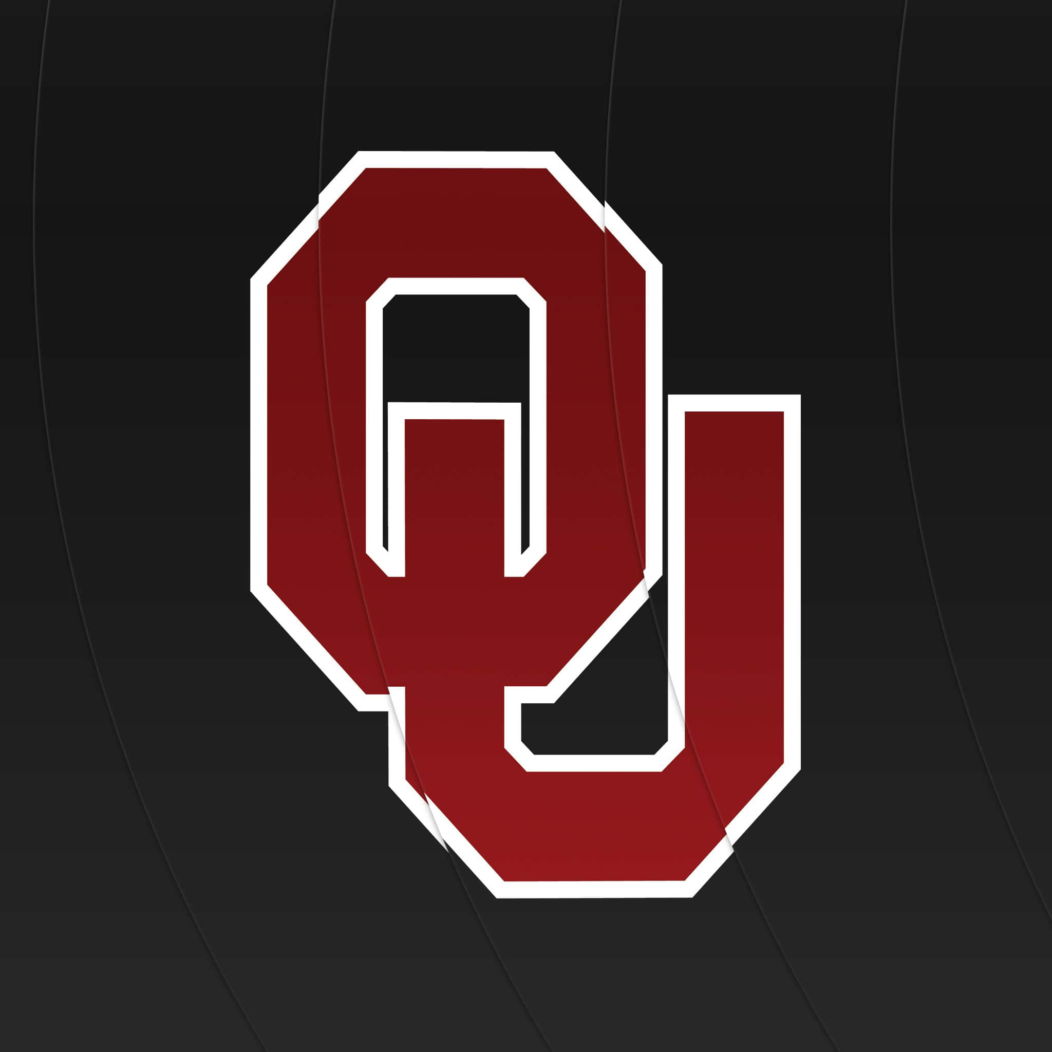 OU Sooners, crimson, white outline, Full HD Desktop Wallpaper