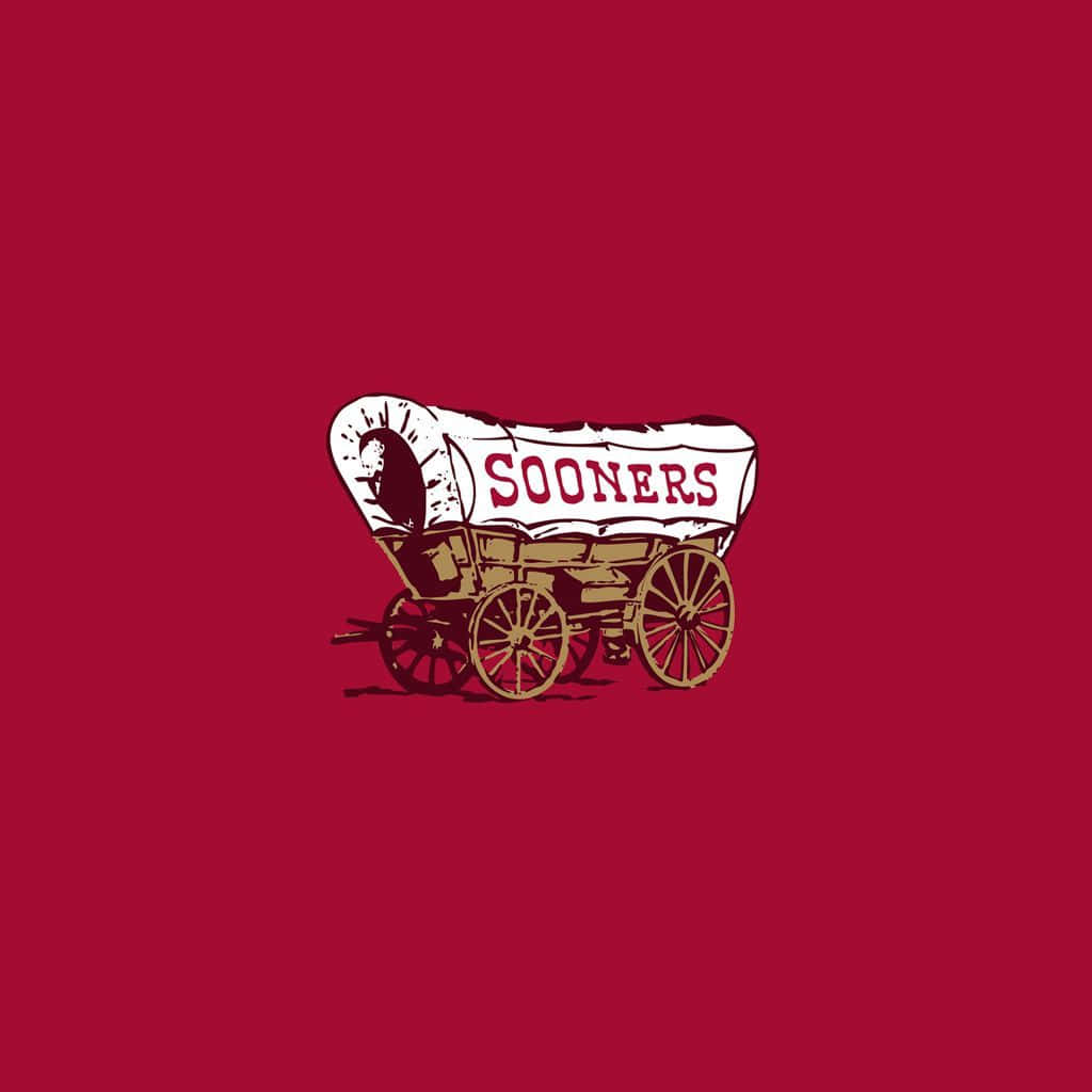 OU Sooners, vintage illustrated covered wagon, SOONERS, SD Desktop Wallpaper