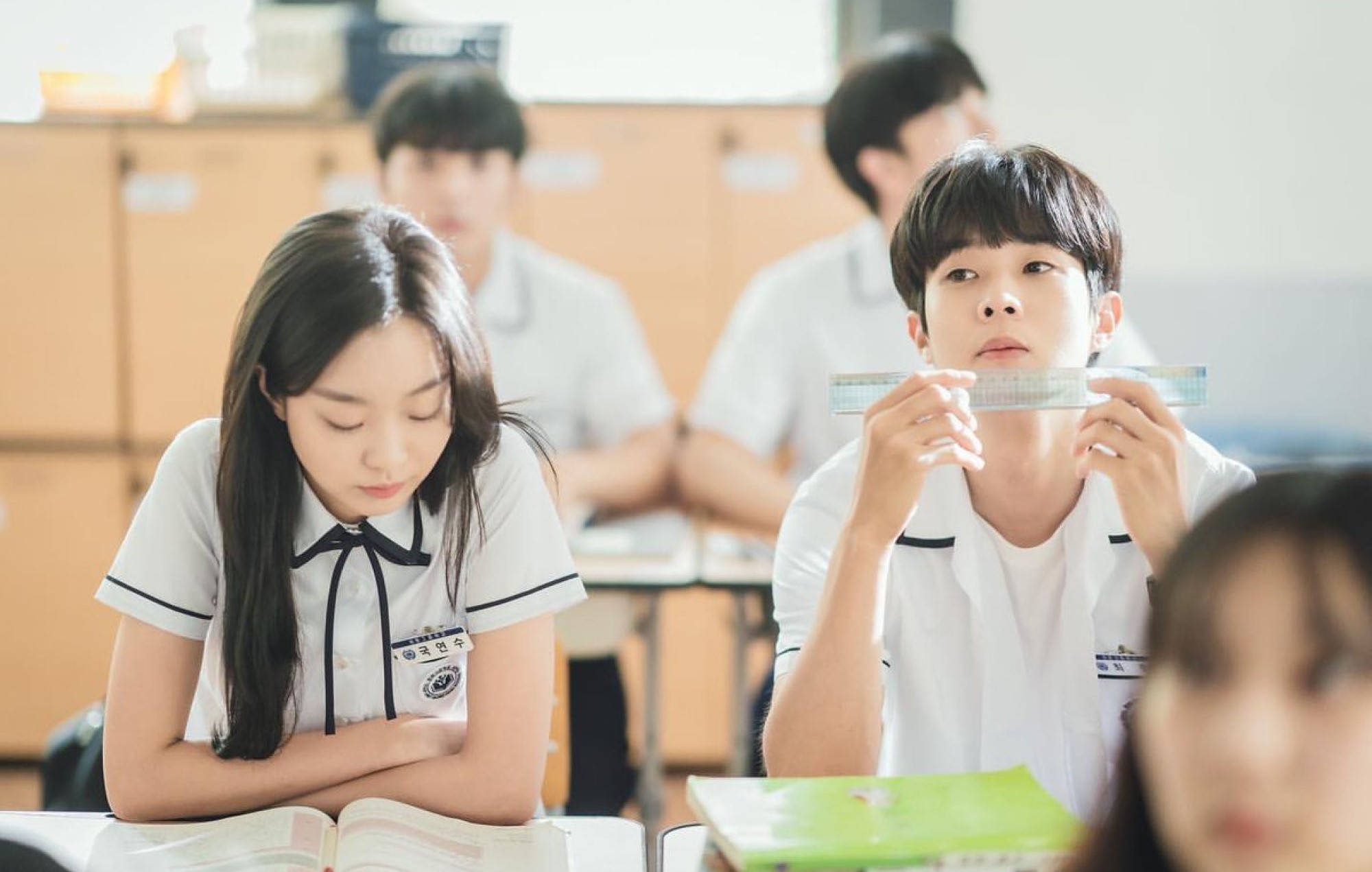 Our Beloved Summer, classroom, school uniforms, Full HD Desktop Wallpaper