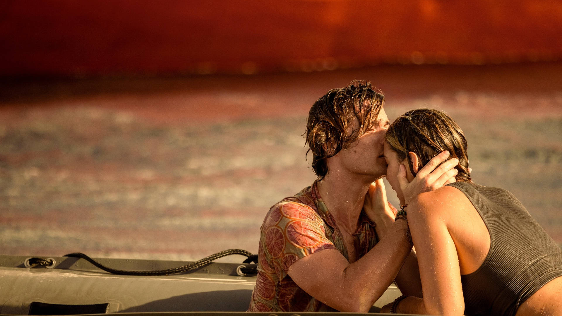 Outer Banks, forehead kiss, boat, Full HD Desktop Wallpaper