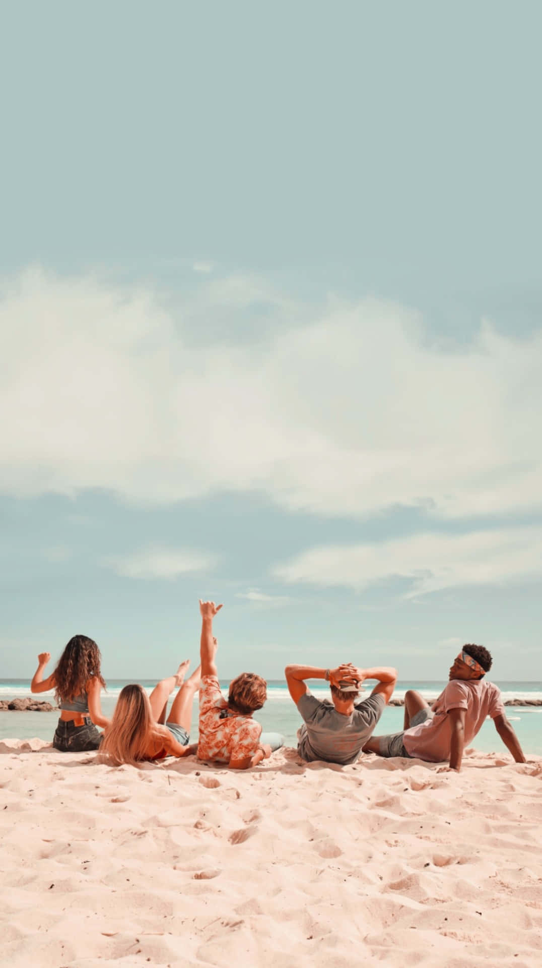 Outer Banks, beach, sunlit, Full HD Phone Wallpaper