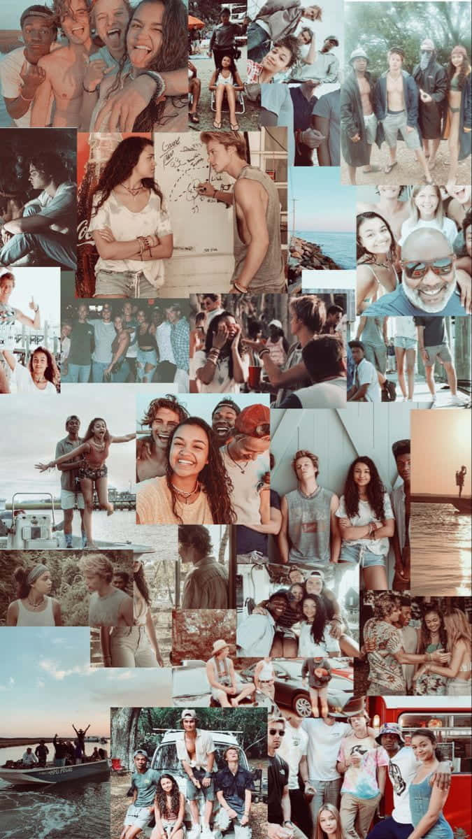 Outer Banks, cast, collage, SD Phone Wallpaper