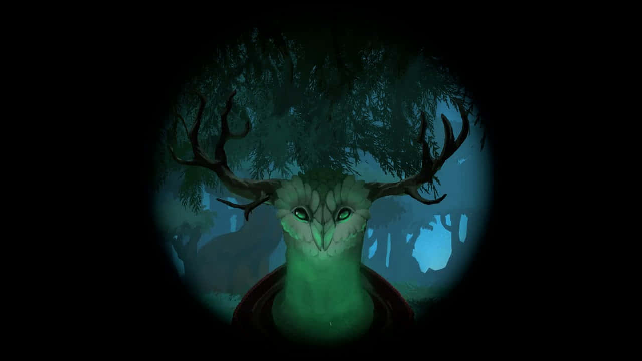 Outer Wilds, glowing green deer, antlers, HD Desktop Wallpaper