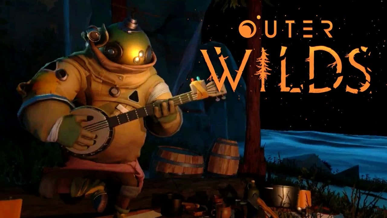 Outer Wilds, cartoon astronaut, vintage diving suit, HD Desktop Wallpaper