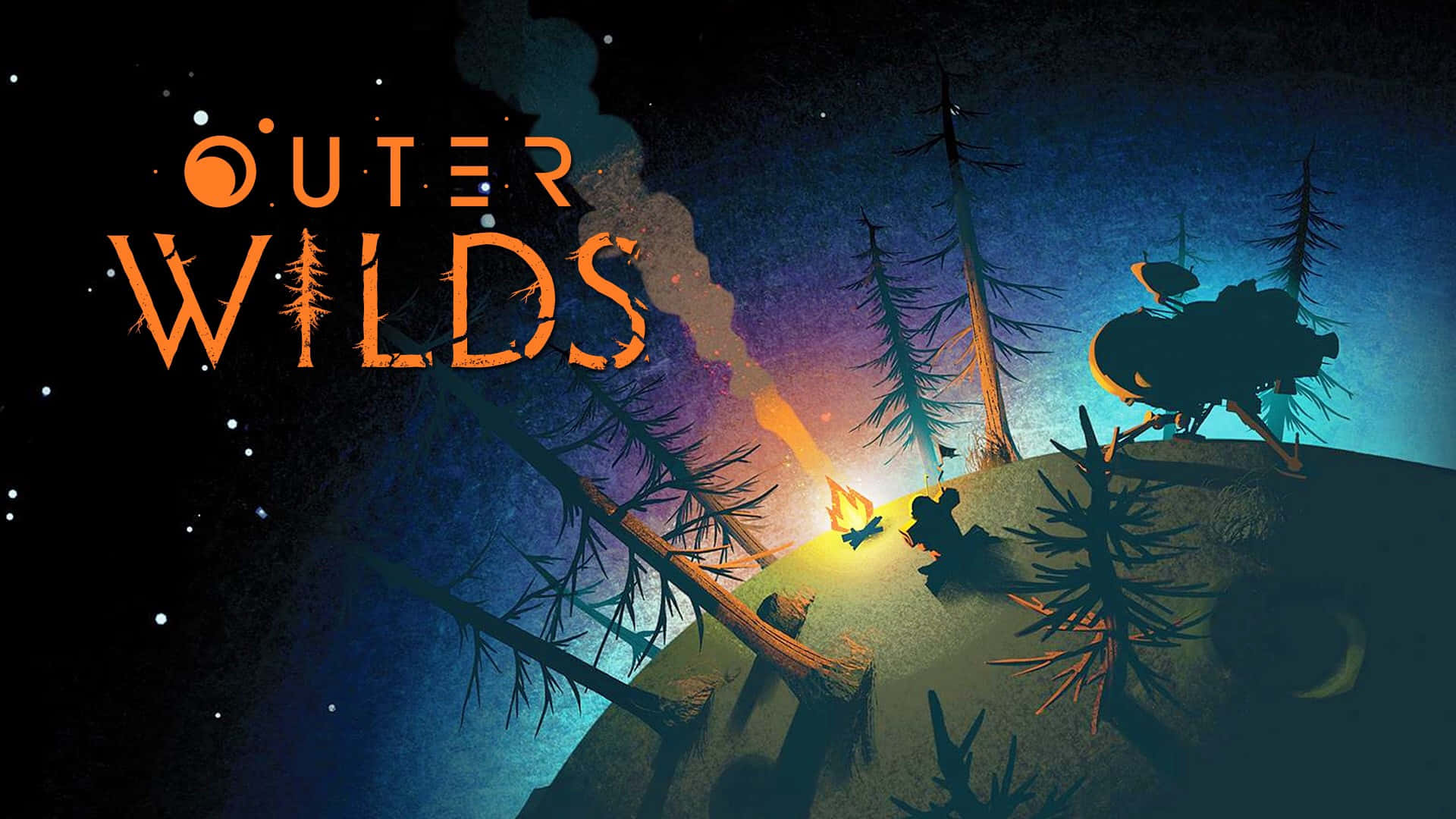 Outer Wilds, spaceship, rocky alien planet, Full HD Desktop Wallpaper
