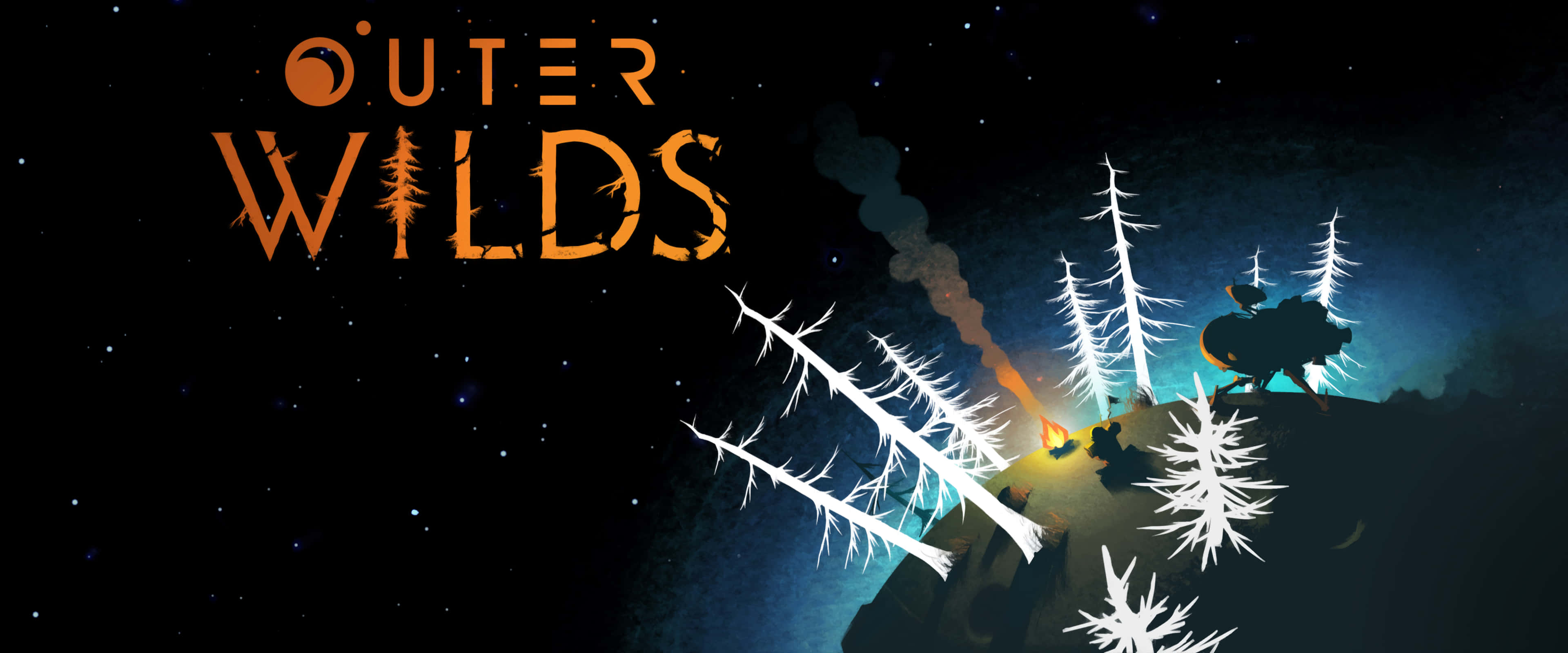 Outer Wilds, White Trees, snowy alien planet, 4K Desktop Wallpaper