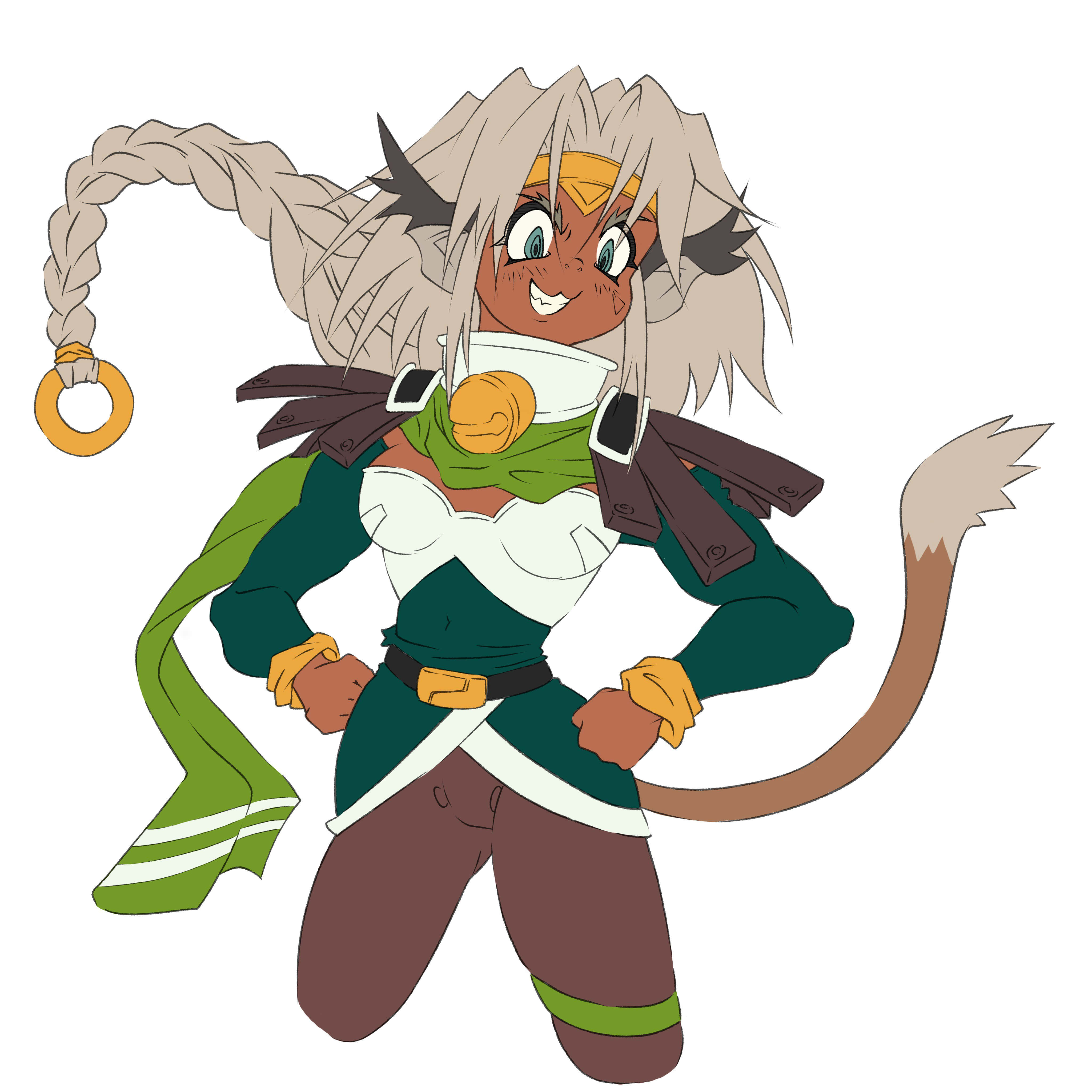 Outlaw Star, Aisha Clanclan, anthropomorphic character, 4K Desktop Wallpaper