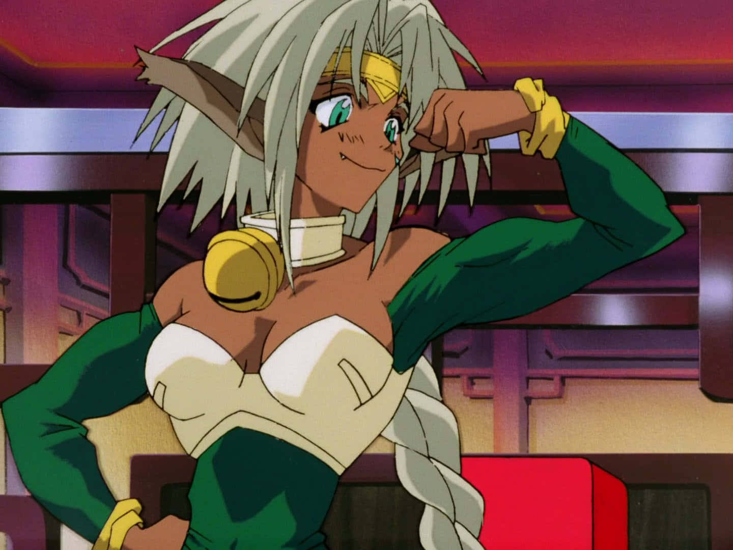 Outlaw Star, Aisha Clanclan, silver hair, HD Desktop Wallpaper