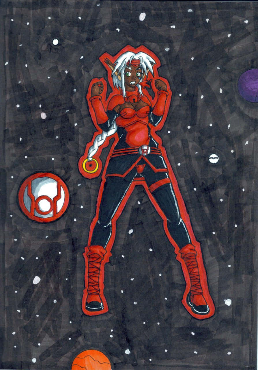Outlaw Star, Aisha Clanclan, space backdrop, HD Phone Wallpaper