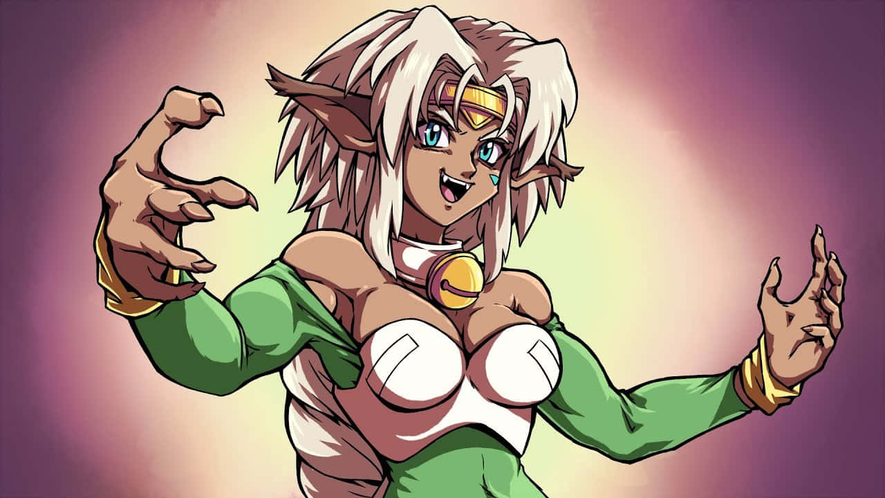Outlaw Star, Aisha Clanclan, action pose, HD Desktop Wallpaper