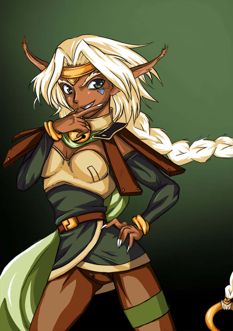 Aisha Clanclan, Outlaw Star, elf, SD Phone Wallpaper